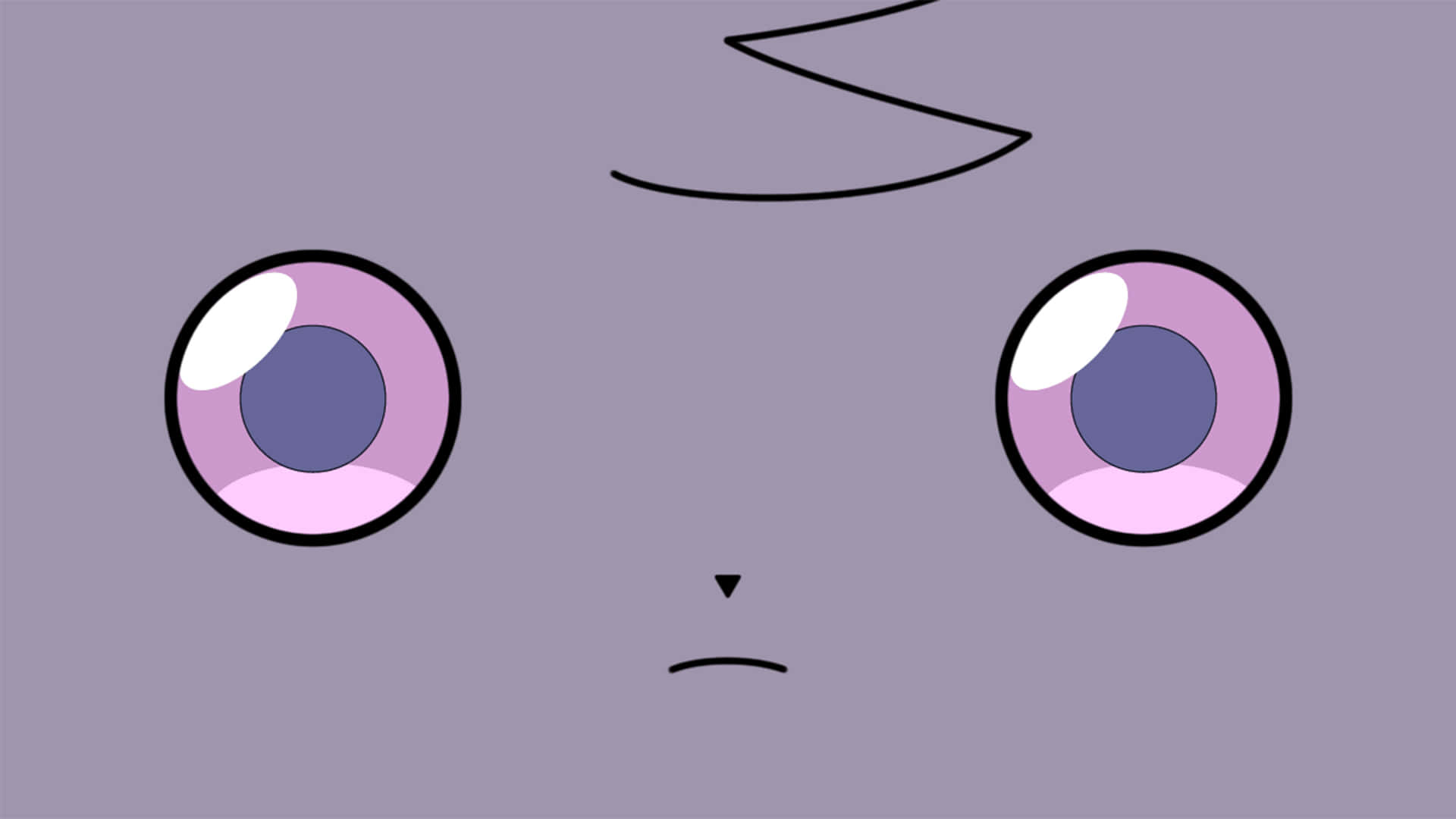 Espurr, purple eyes, small frown, Full HD Desktop Wallpaper