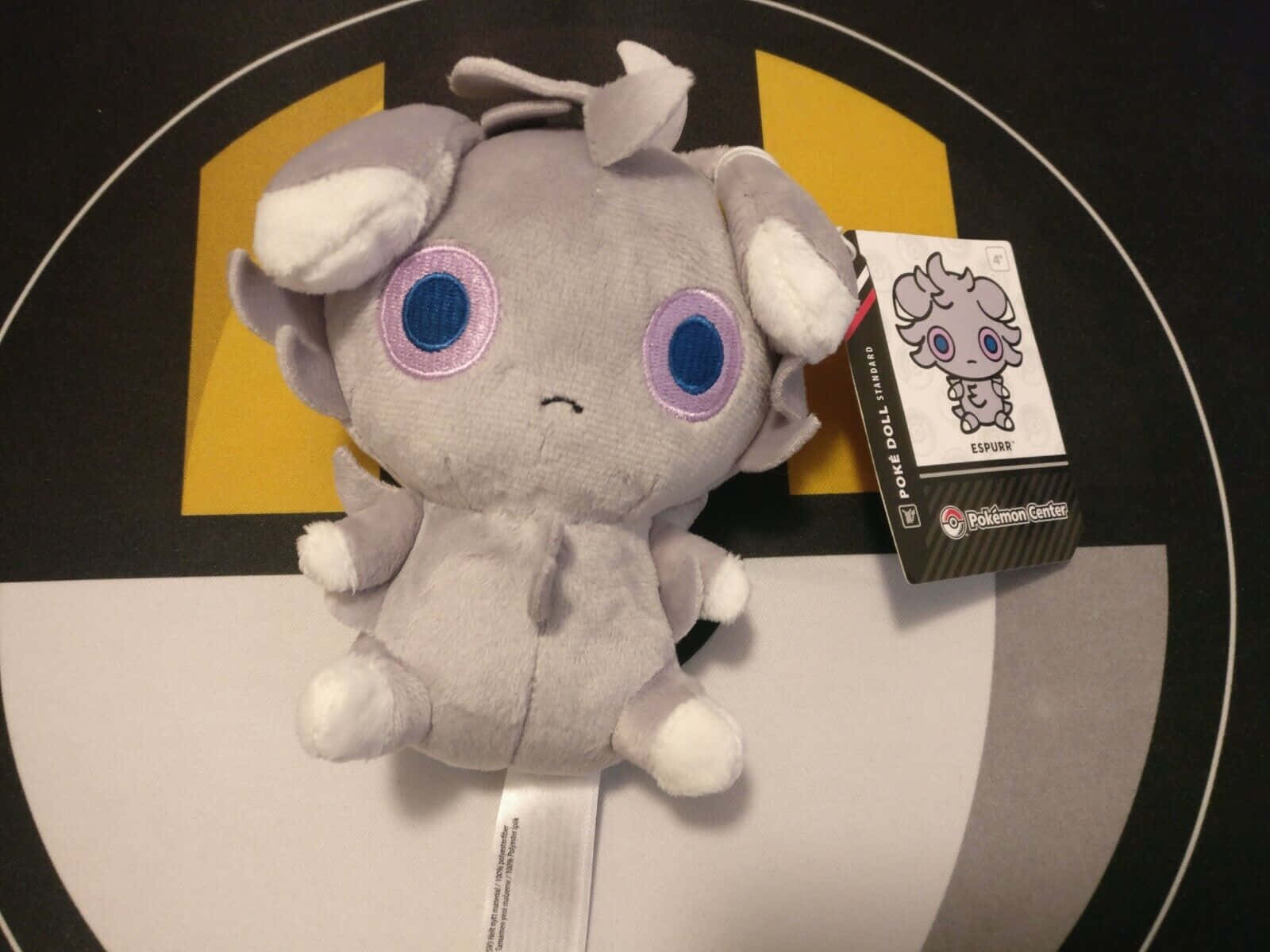 Espurr, gray, purple eyes, HD Desktop Wallpaper
