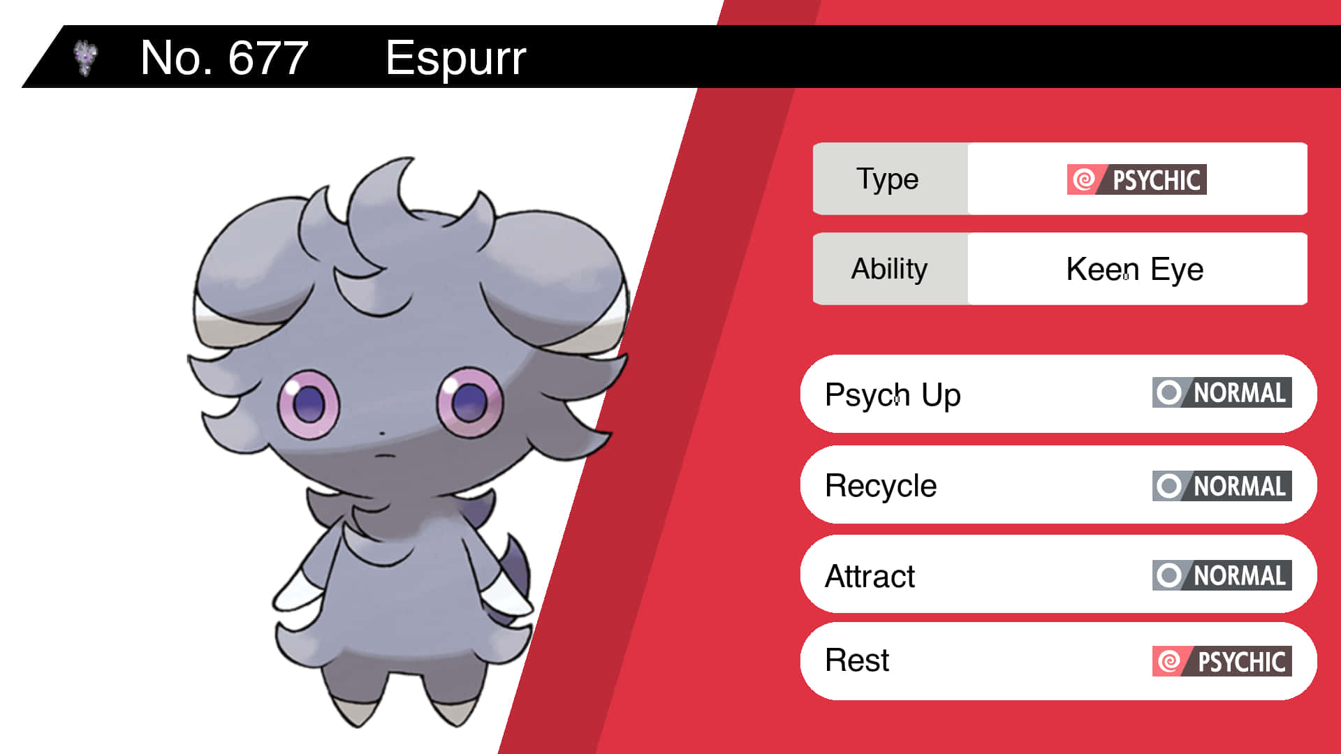 Espurr, Psychic type, Psych Up, Full HD Desktop Wallpaper
