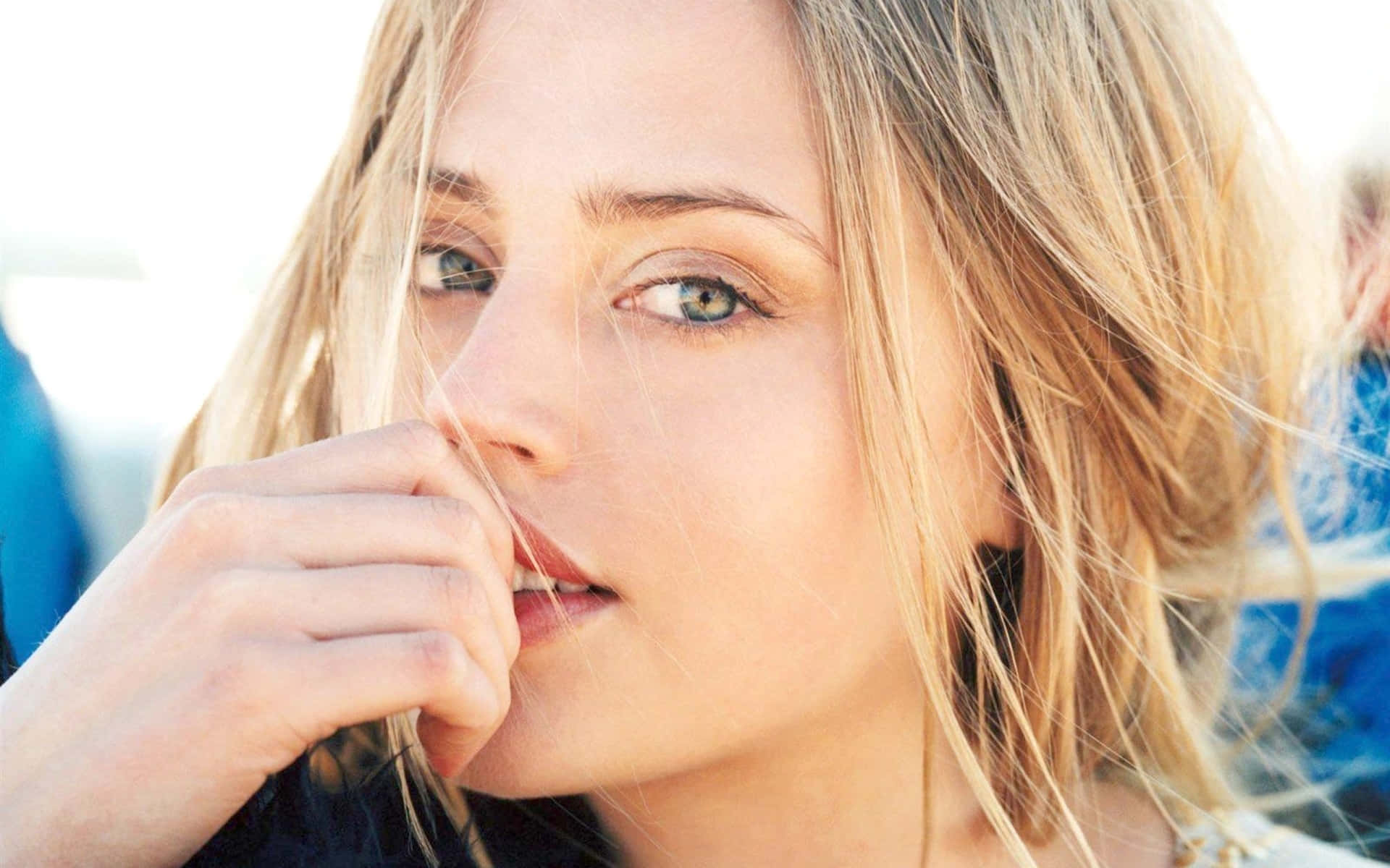 Estella Warren, blonde woman, green eyes, Full HD Desktop Wallpaper