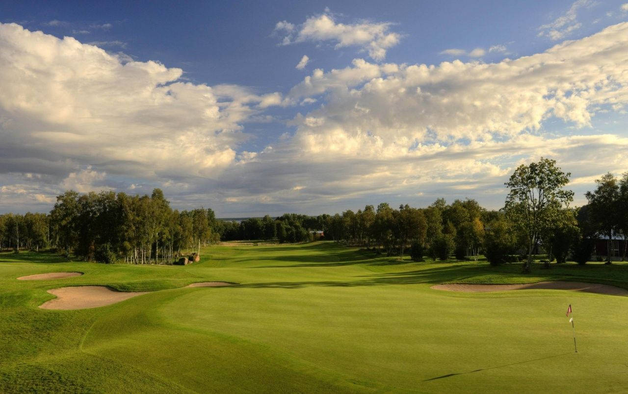 Estonia, lush countryside, golf course, HD Desktop Wallpaper