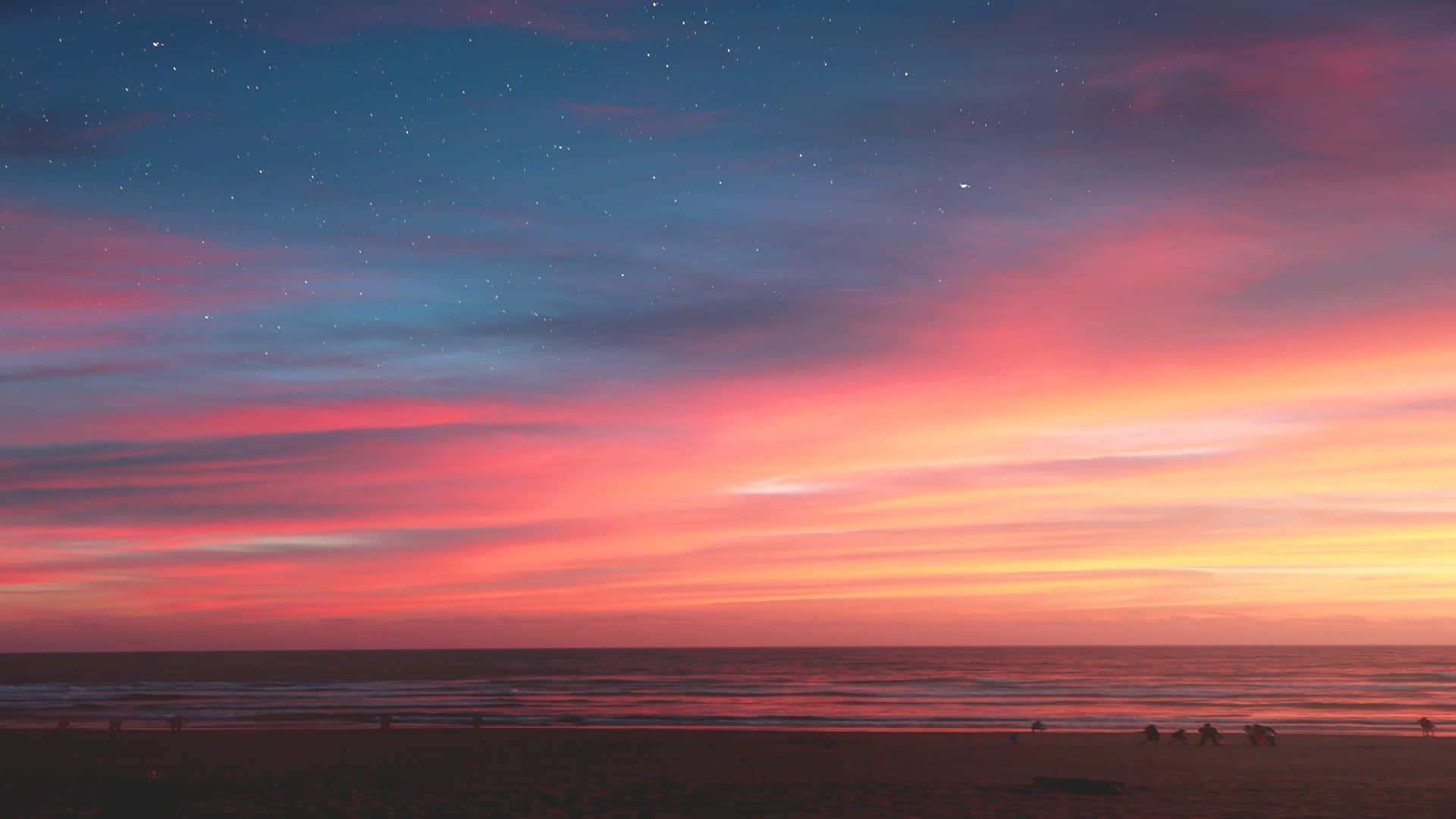 Eternal Life, twilight sky, ocean, Full HD Desktop Wallpaper