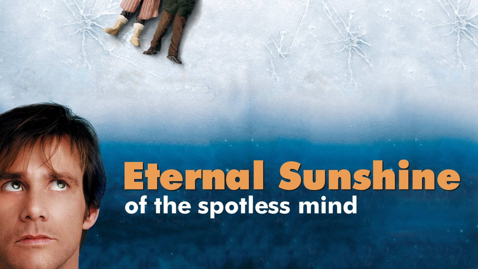 Eternal Sunshine Of The Spotless Mind, snowy surface, deep blue gradient background, HD Desktop Wallpaper