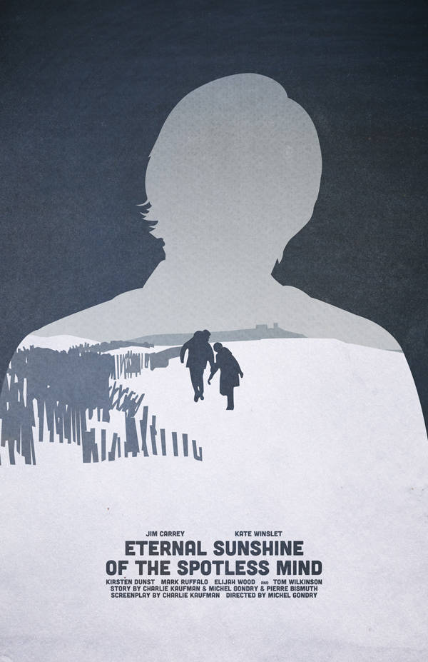 Eternal Sunshine of the Spotless Mind, silhouette, two figures walking away, SD Phone Wallpaper