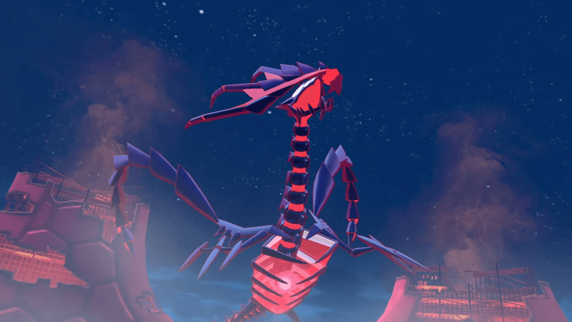 Eternatus, red and purple, dragon, Full HD Desktop Wallpaper