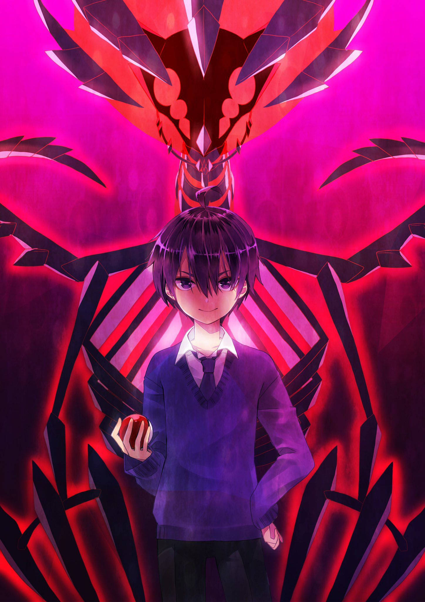 Eternatus, male trainer, red orb, Full HD Phone Wallpaper