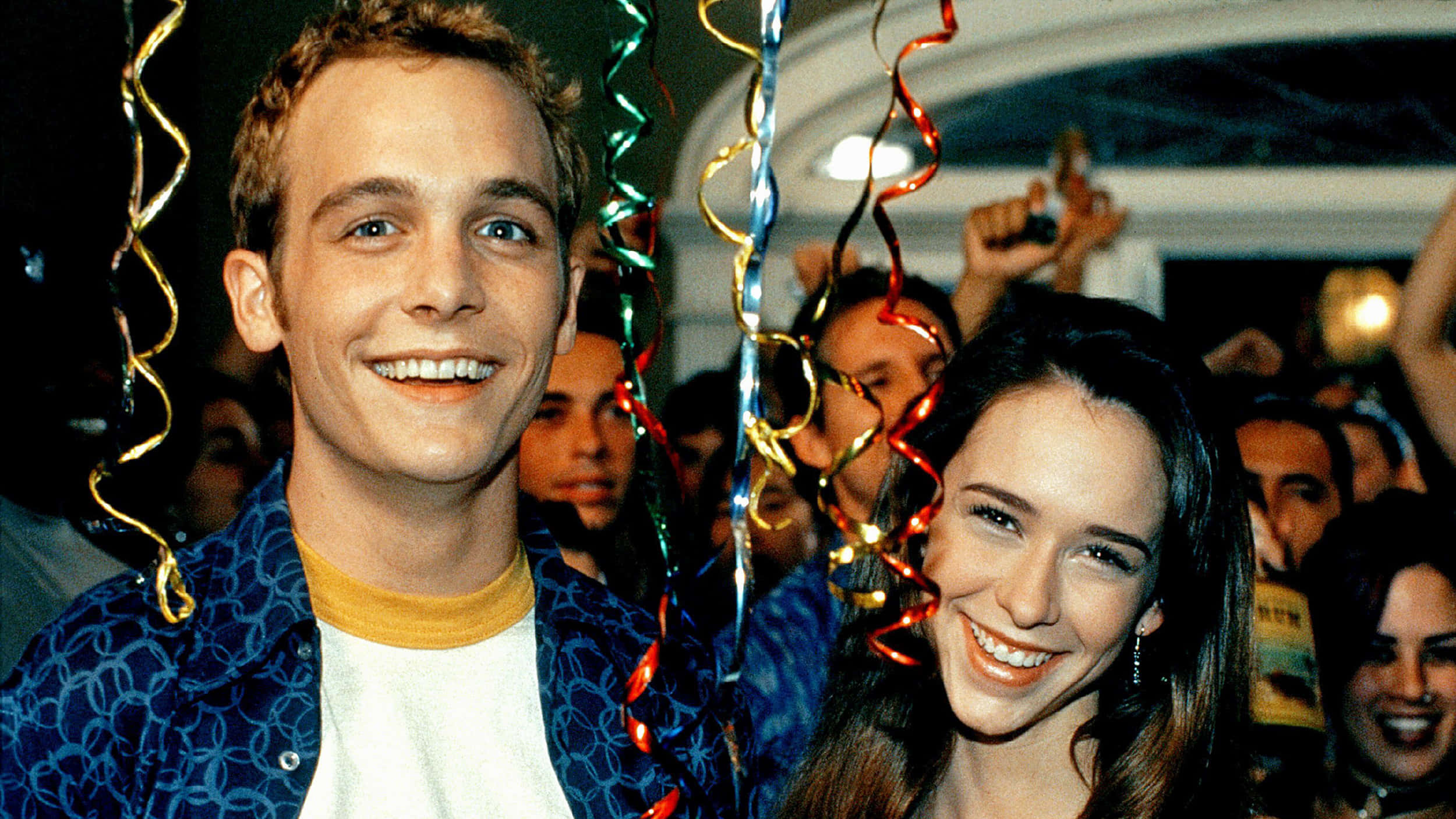 Ethan Embry, party, colorful streamers, Full HD Desktop Wallpaper