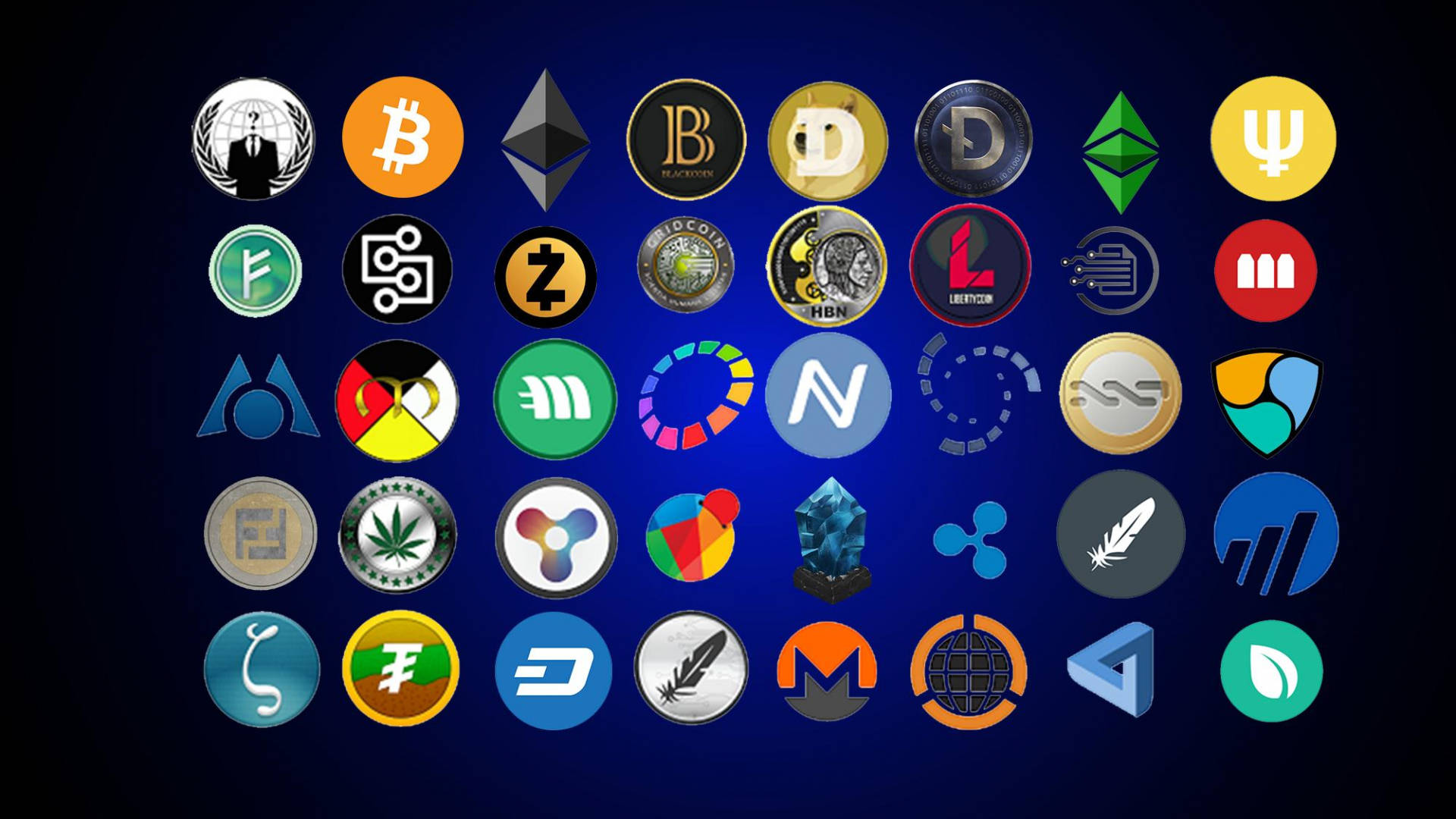 Ethereum, cryptocurrencies, icons, Full HD Desktop Wallpaper