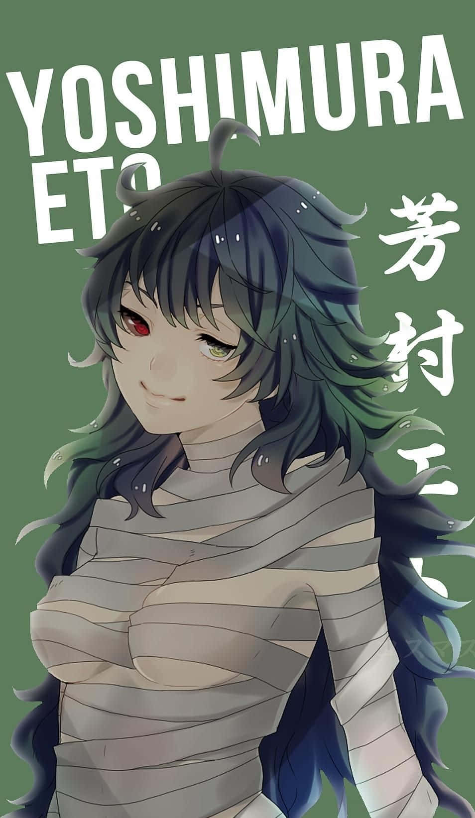 Eto Yoshimura, dark hair, heterochromatic eyes, HD Phone Wallpaper