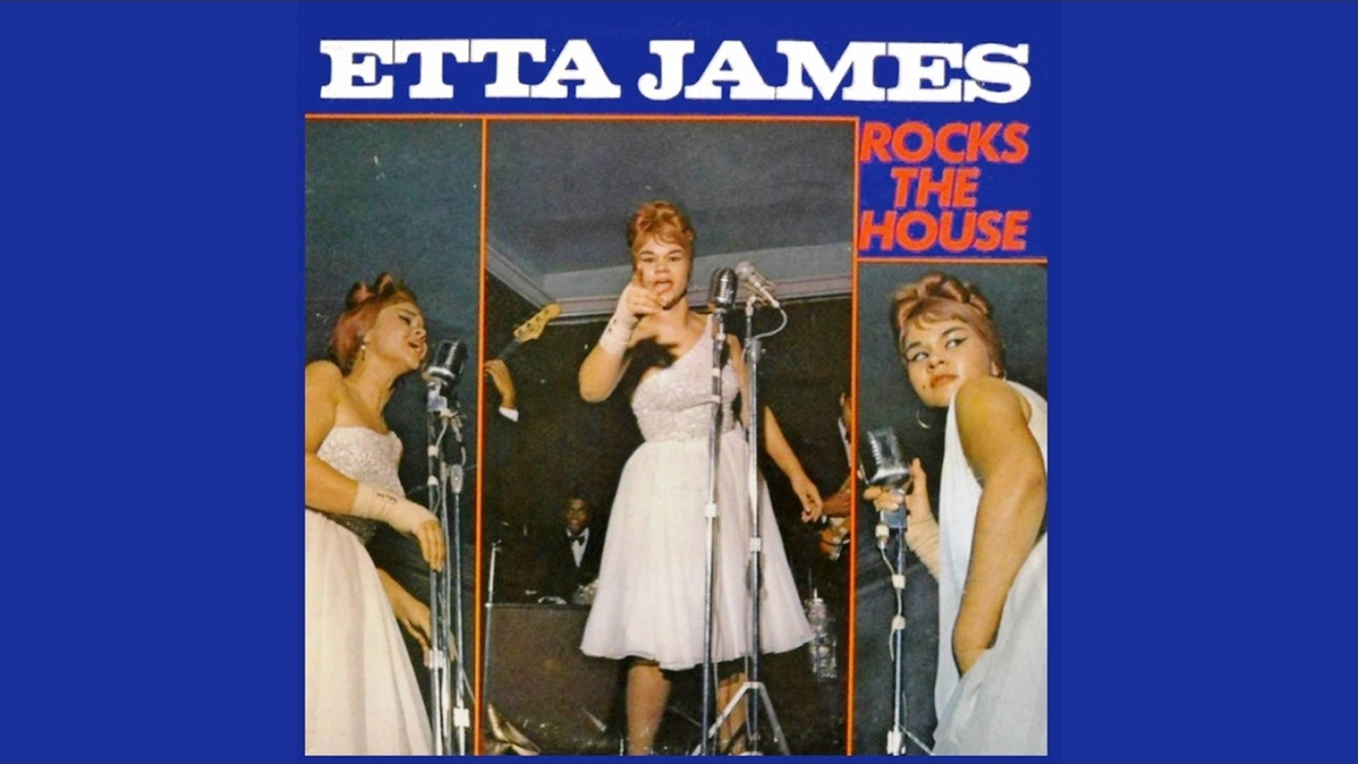 Etta James, white dress, stage, Full HD Desktop Wallpaper