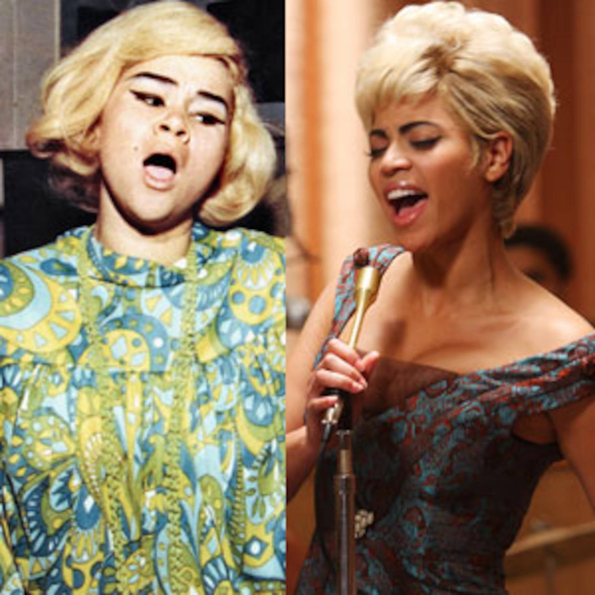 Etta James, 1960s patterned dress, modern off-shoulder gown, SD Desktop Wallpaper