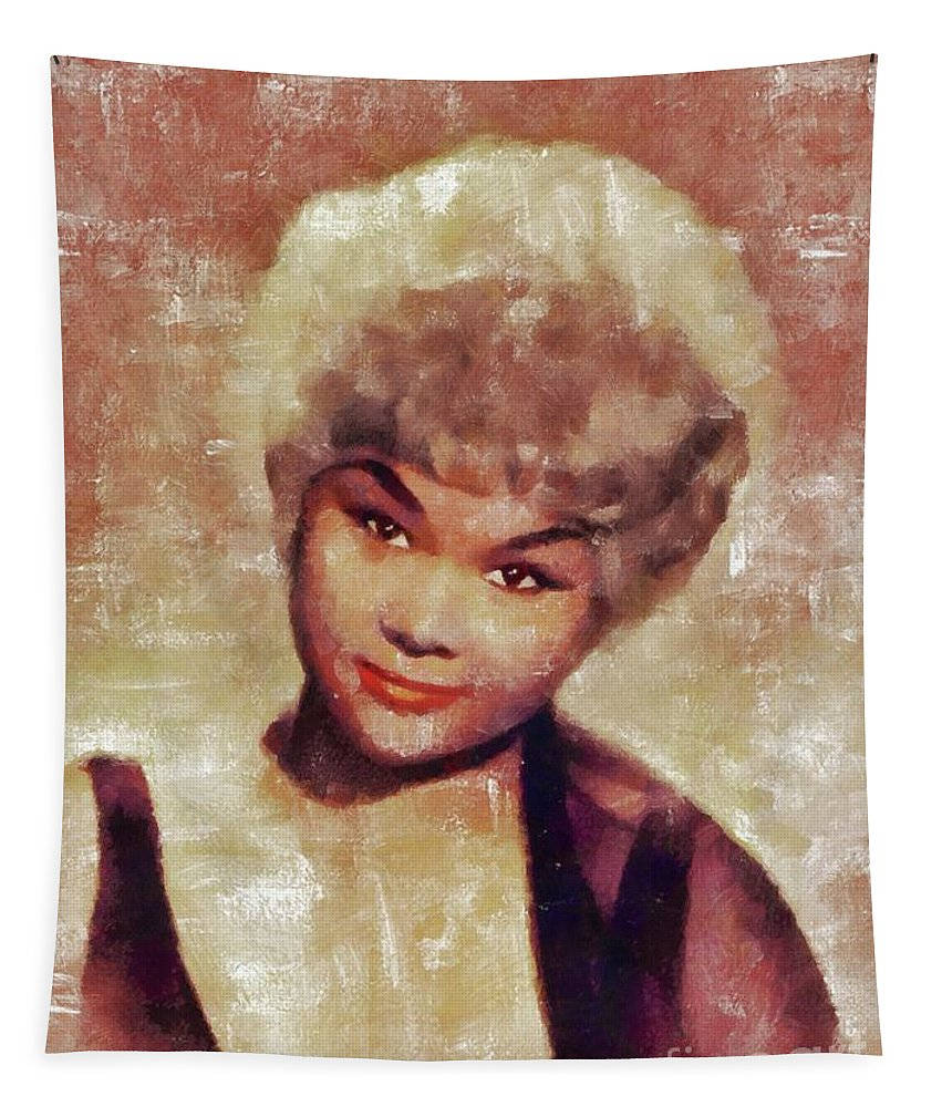 Etta James, vintage oil painting, short blonde hair, SD Phone Wallpaper