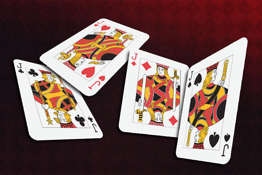 Euchre, royal jack, red, SD Desktop Wallpaper