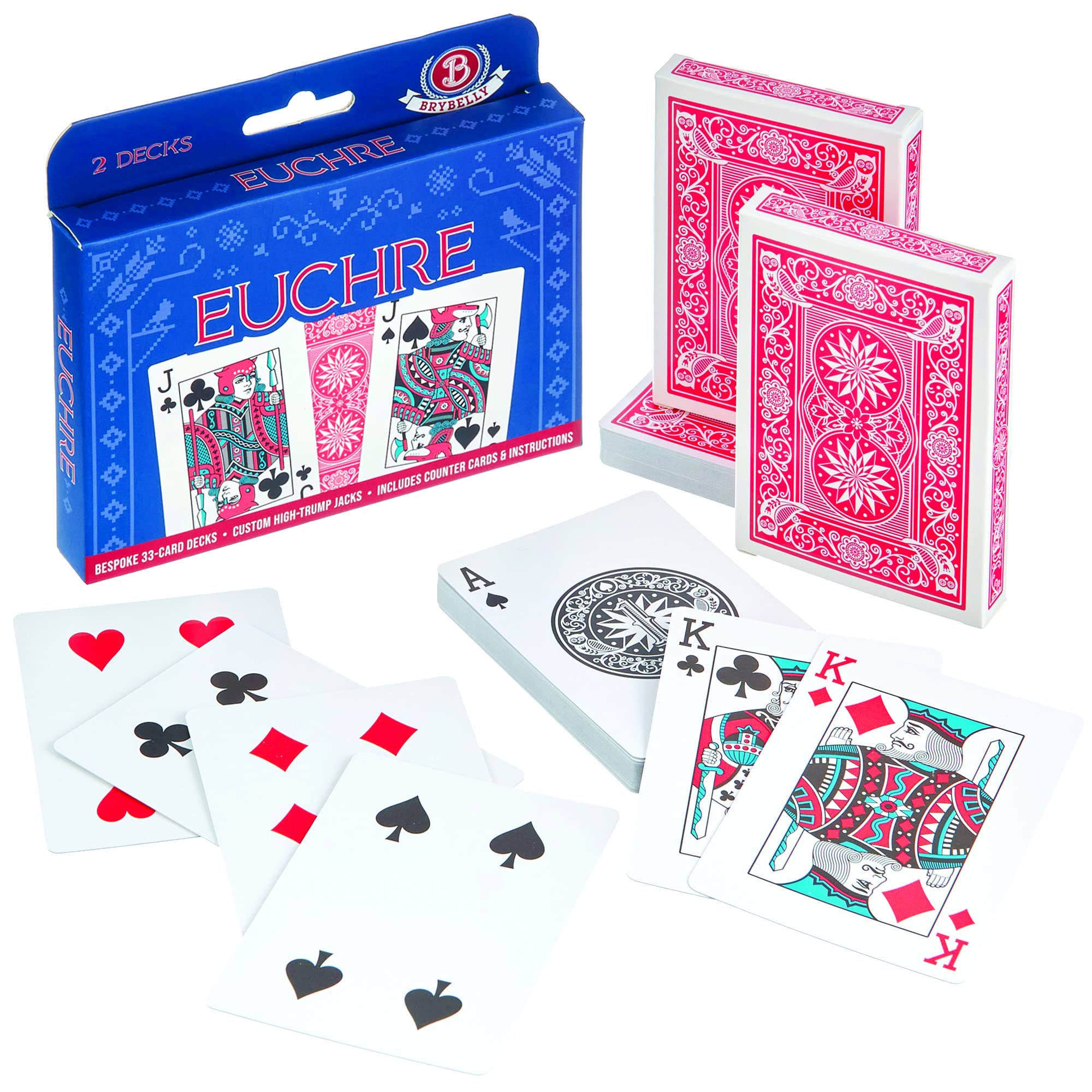 Euchre, blue box, pink, Full HD Desktop Wallpaper