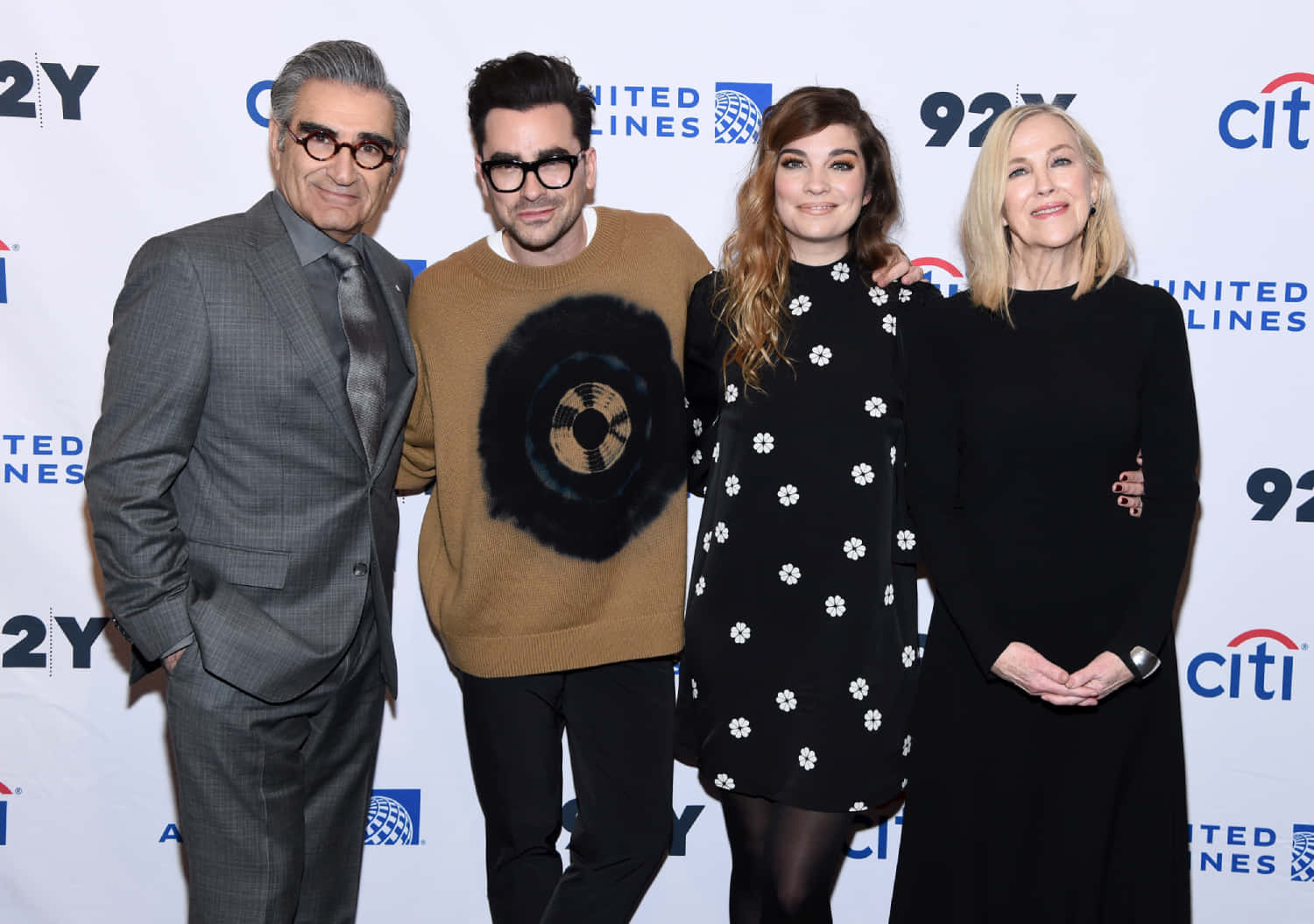 Eugene Levy, branded event backdrop, logos, HD Desktop Wallpaper