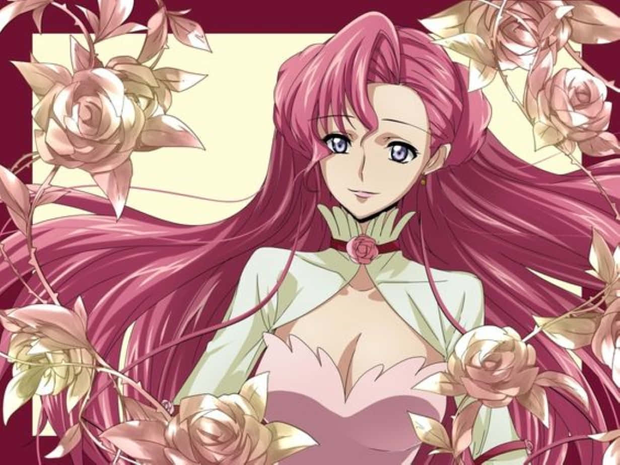 Euphemia Li Britannia, pink-haired, blue eyes, SD Desktop Wallpaper