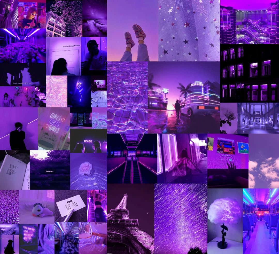 purple euphoria aesthetic, neon lights cityscapes, pools, SD Desktop Wallpaper