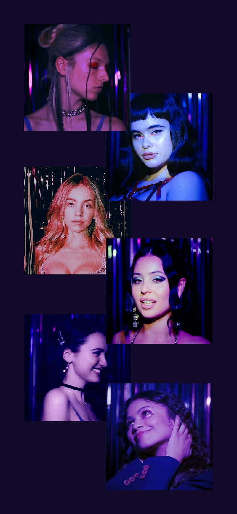 Euphoria HBO, iPhone, vibrant purple, HD Phone Wallpaper