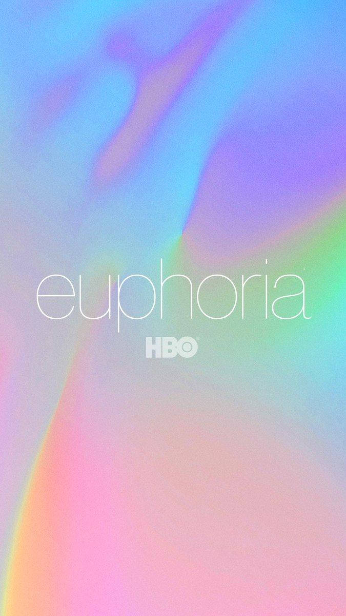 Euphoria HBO, holographic, iridescent gradient, SD Phone Wallpaper