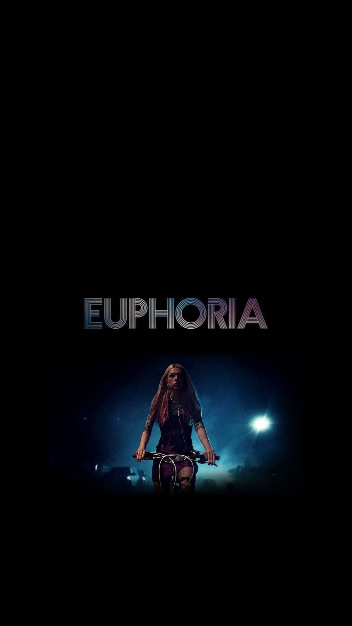 Euphoria, bicycle, spotlight, Full HD Phone Wallpaper