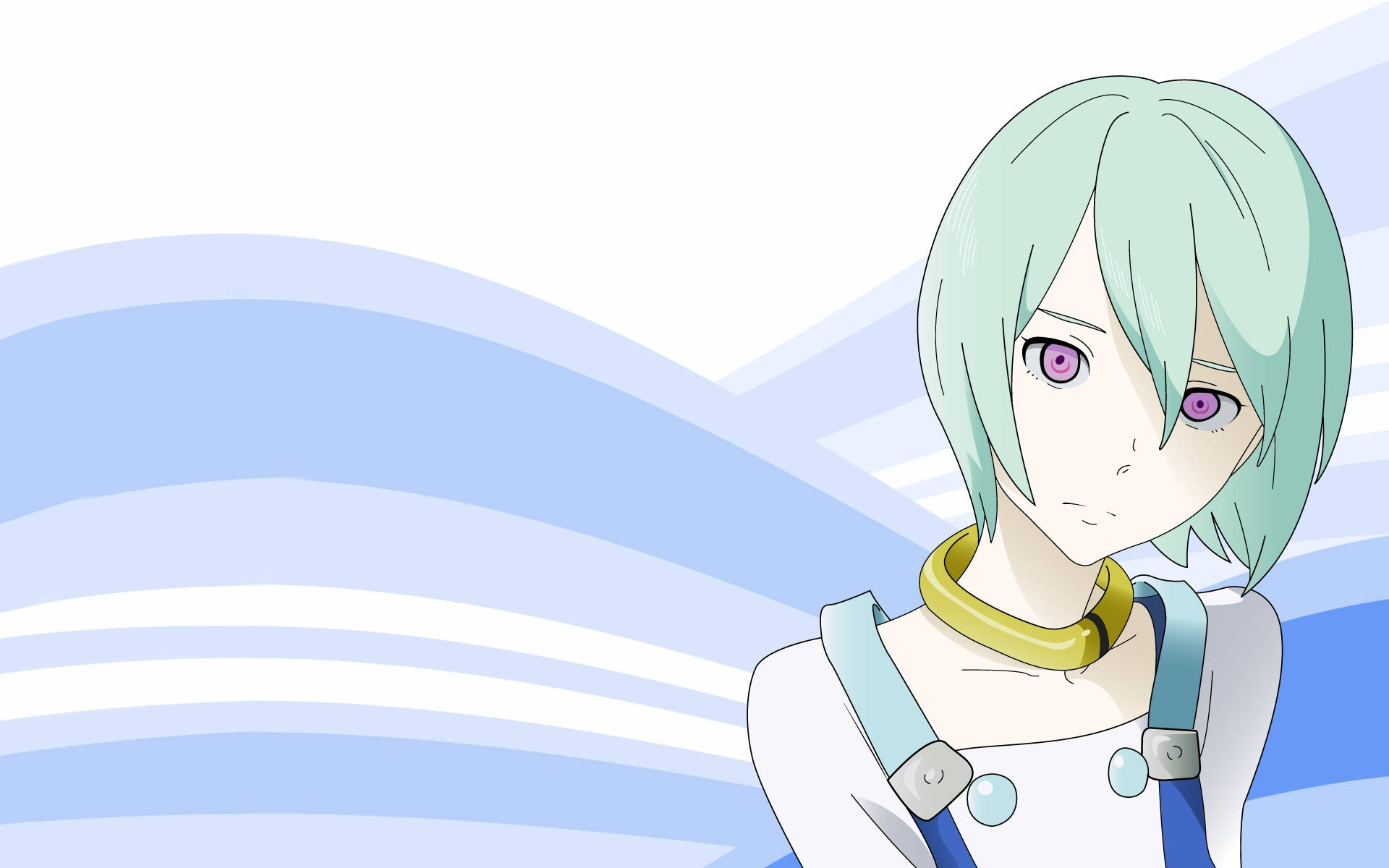 Eureka Seven, Eureka, mint green hair, Full HD Desktop Wallpaper