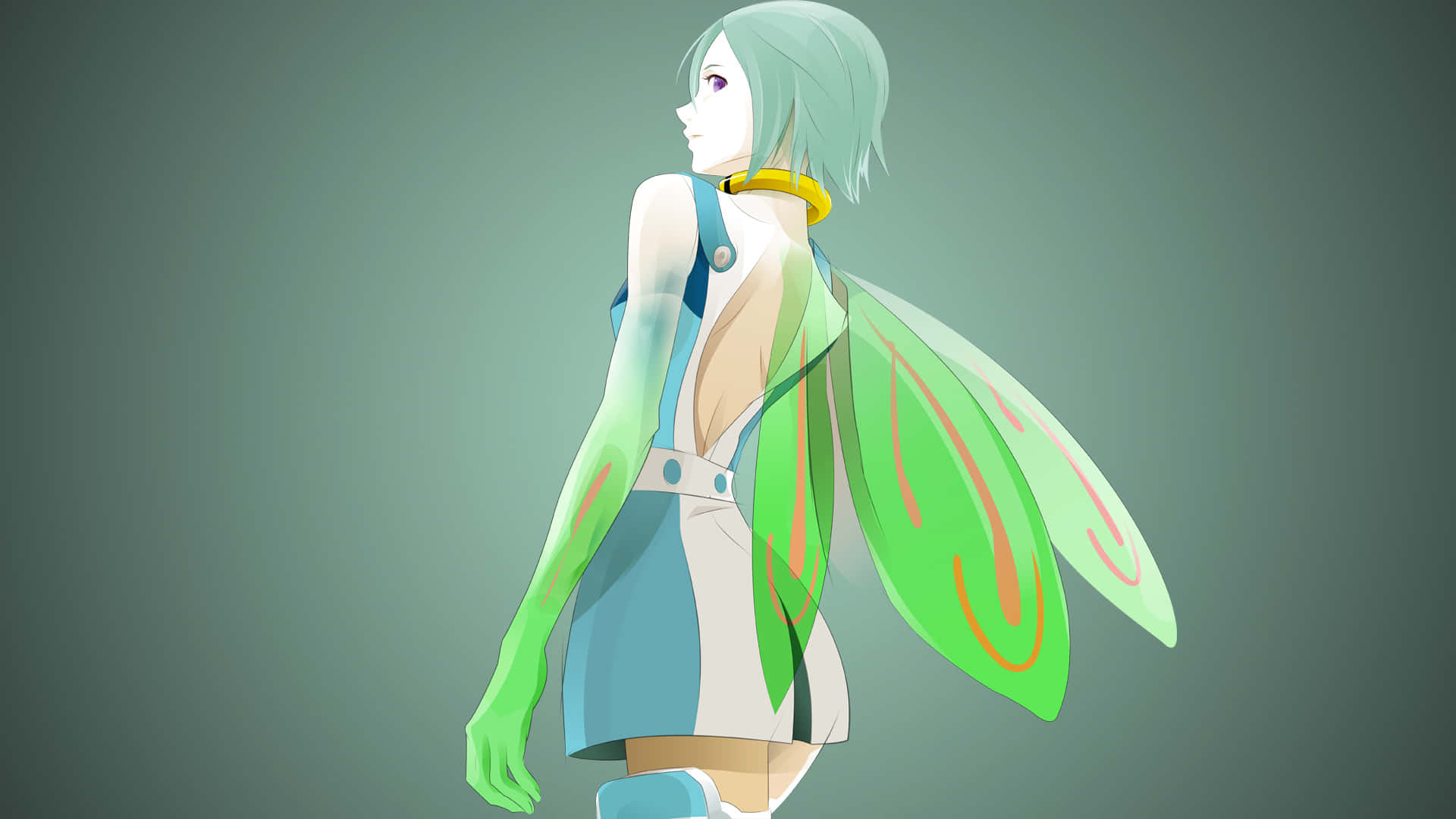 Eureka Seven, Eureka, mint hair, Full HD Desktop Wallpaper