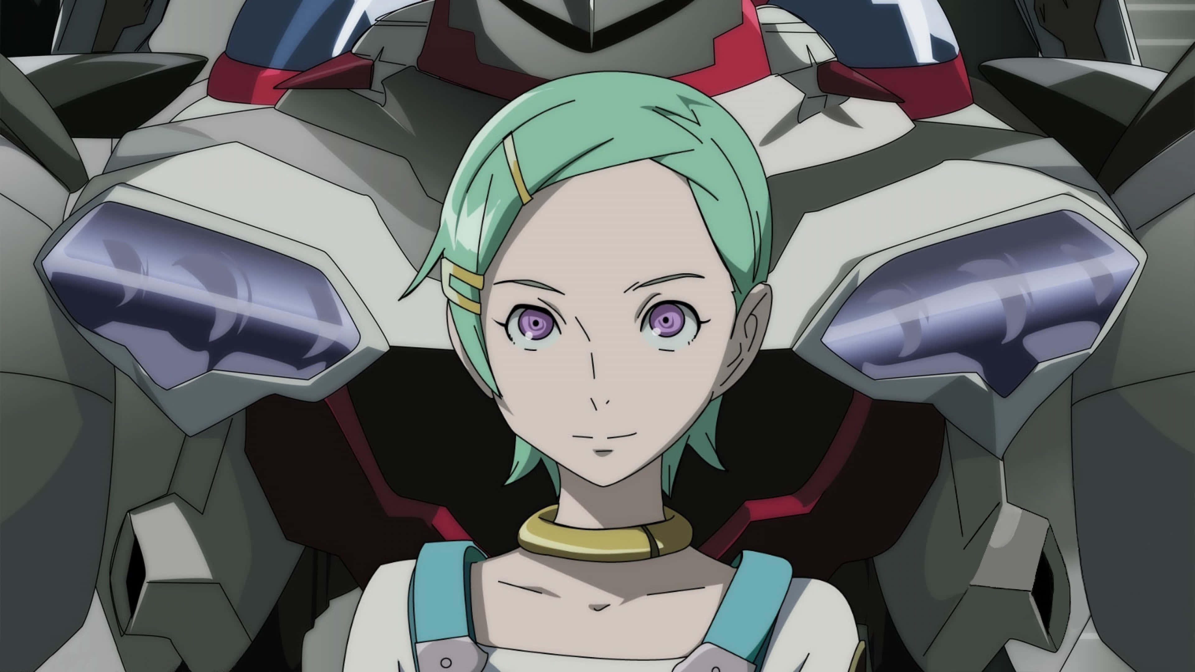 Eureka Seven, anime character, mint green hair, 4K Desktop Wallpaper