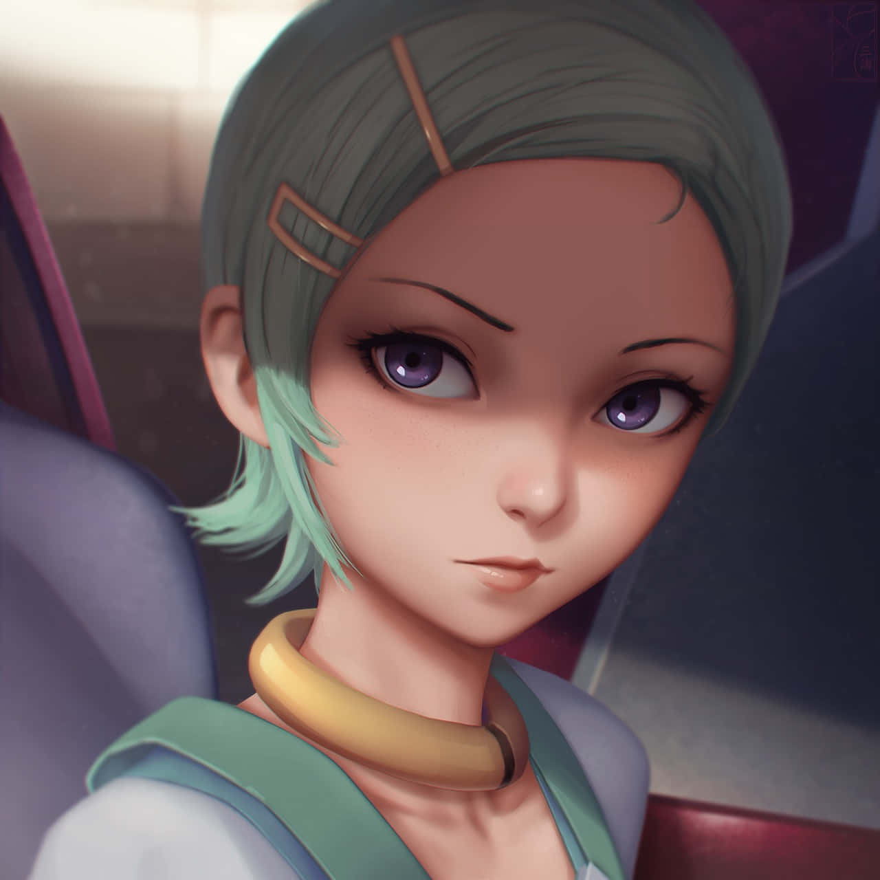 Eureka Seven, anime girl, mint green hair, HD Desktop Wallpaper