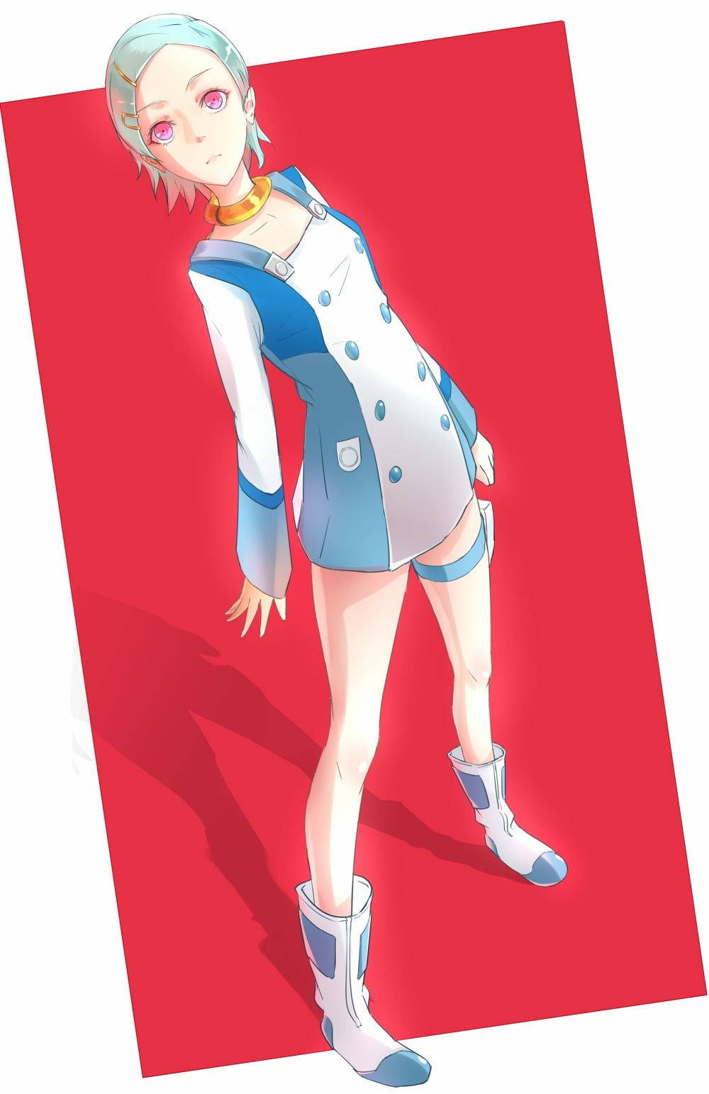 Eureka Seven, silver hair, pink eyes, HD Phone Wallpaper