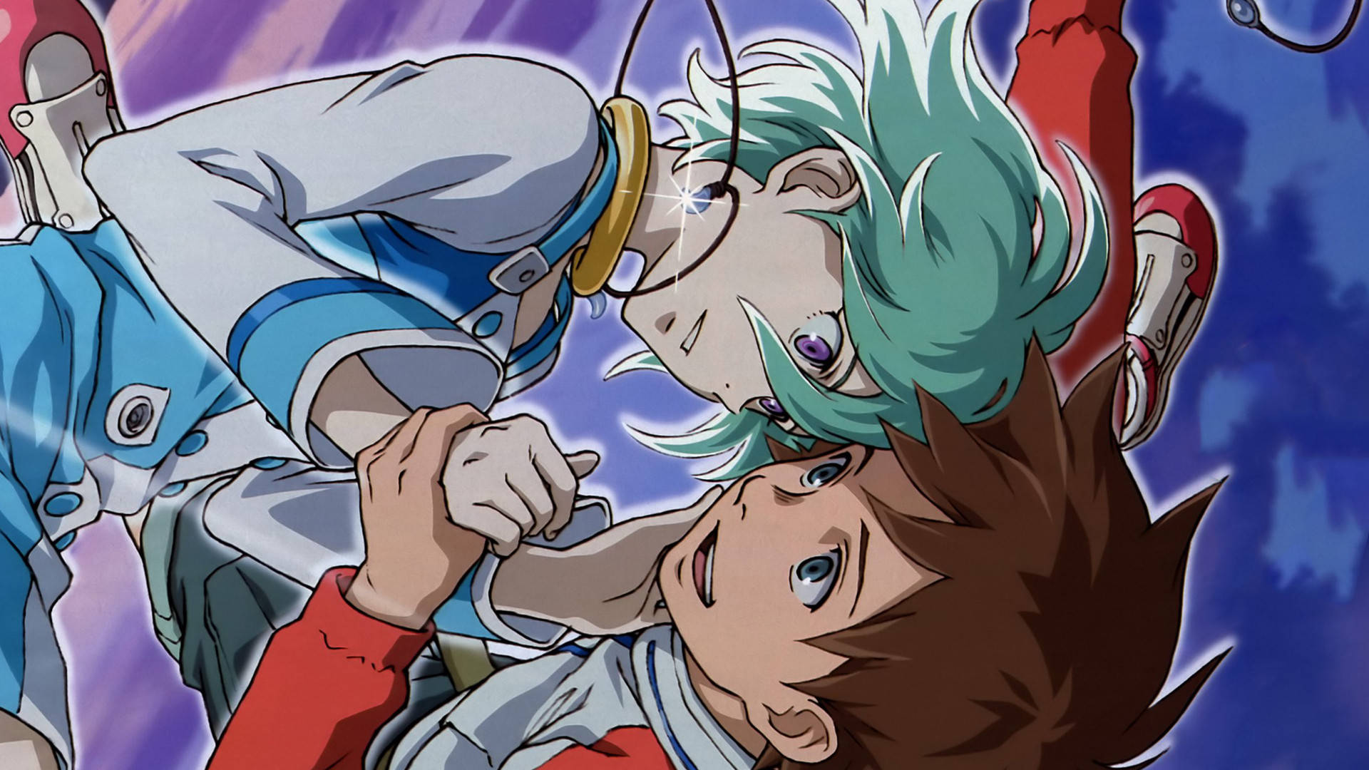 Eureka Seven, glowing eyes, motion lines, Full HD Desktop Wallpaper