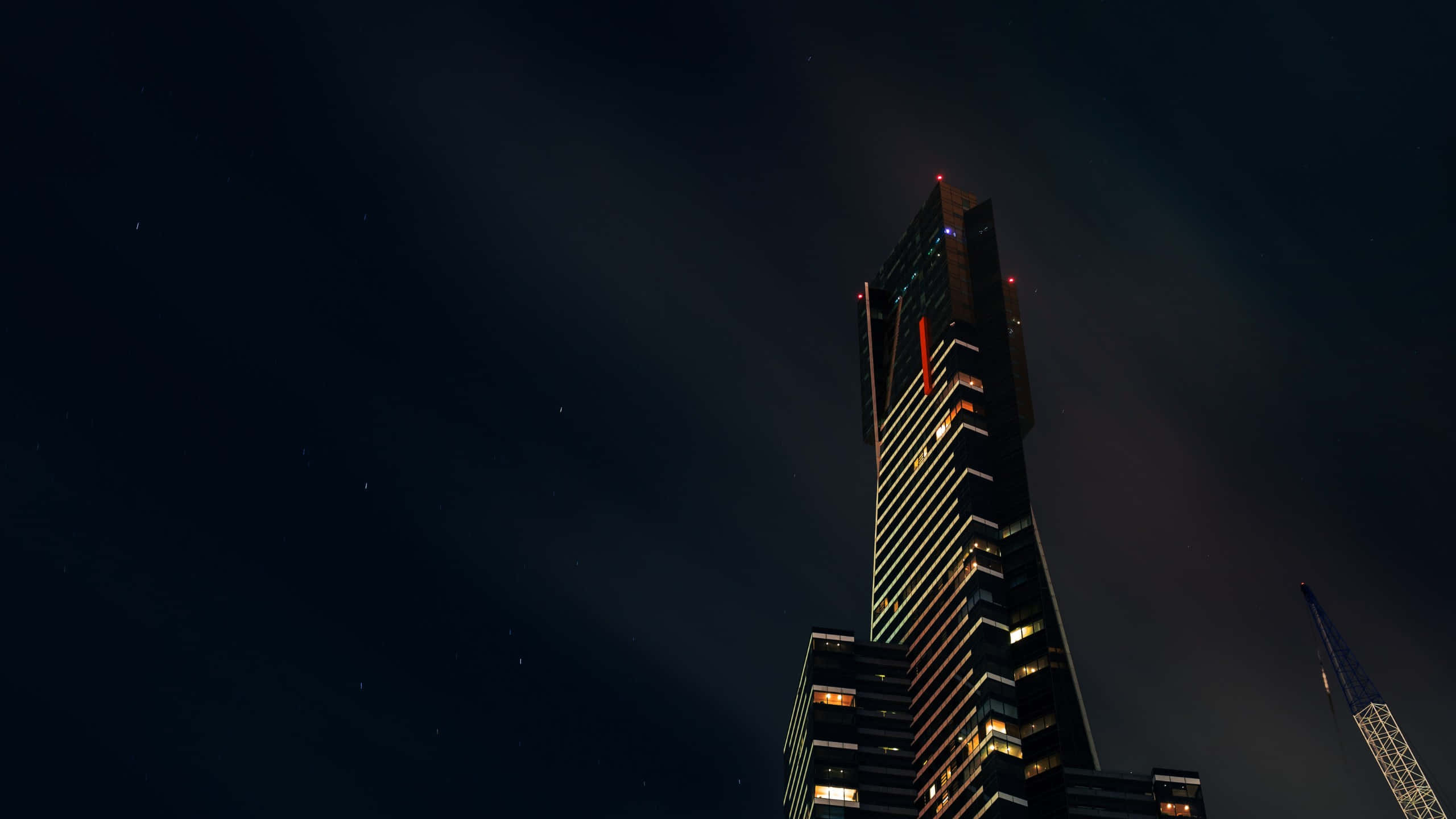 Eureka Tower, night sky, glowing windows, 2K Desktop Wallpaper