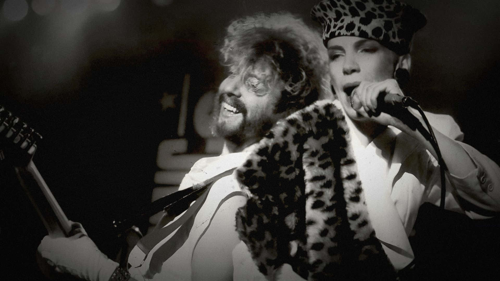 Eurythmics, leopard print hat, leopard print coat, Full HD Desktop Wallpaper