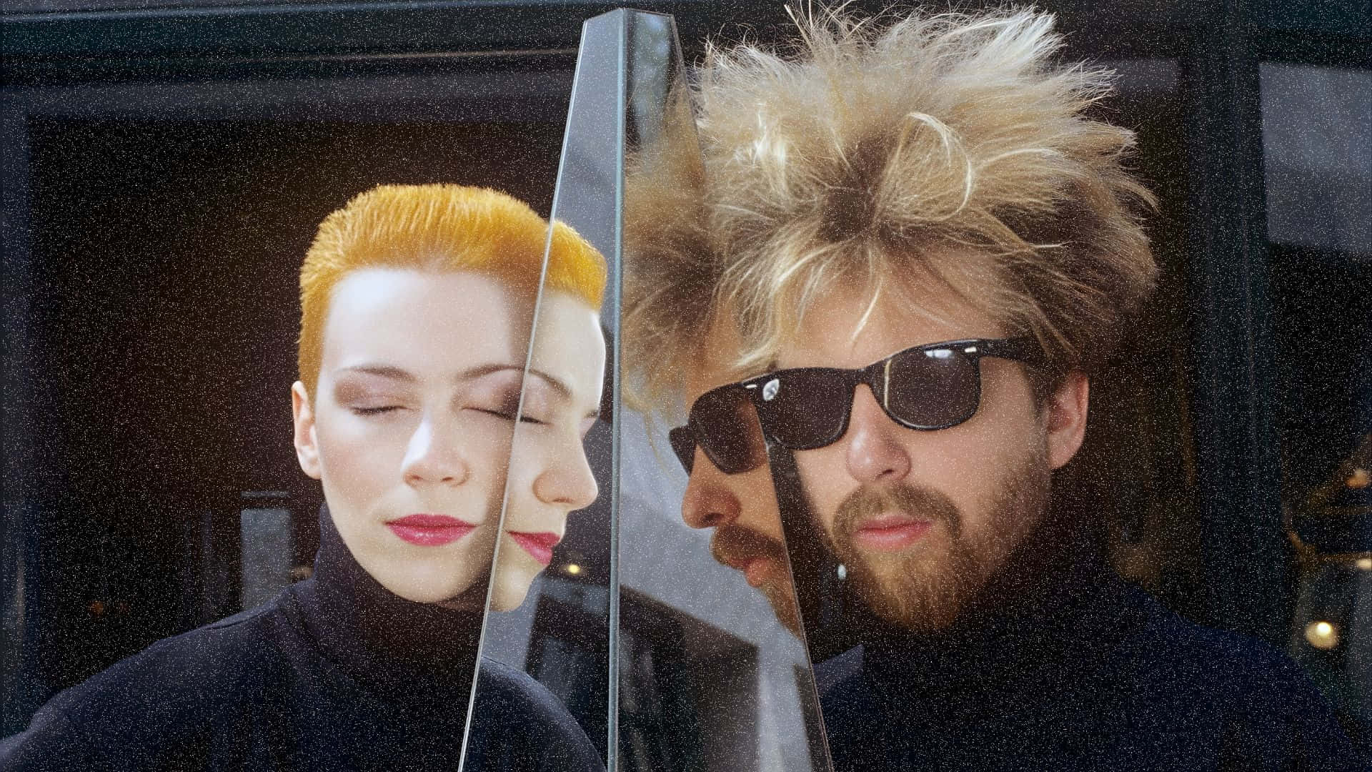 Eurythmics, wild blonde hair, sunglasses, Full HD Desktop Wallpaper