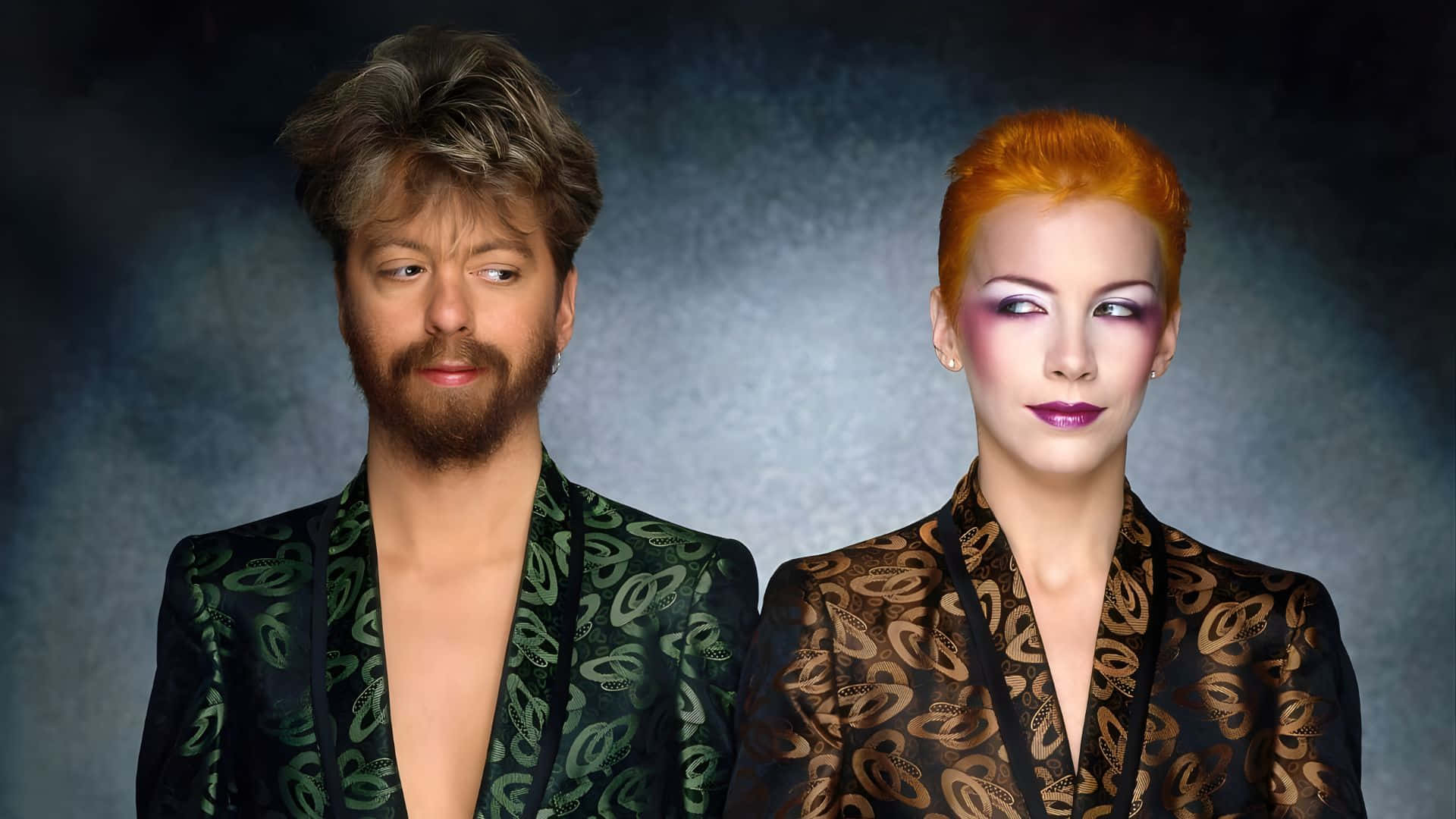 Eurythmics, tousled hair, beard, Full HD Desktop Wallpaper