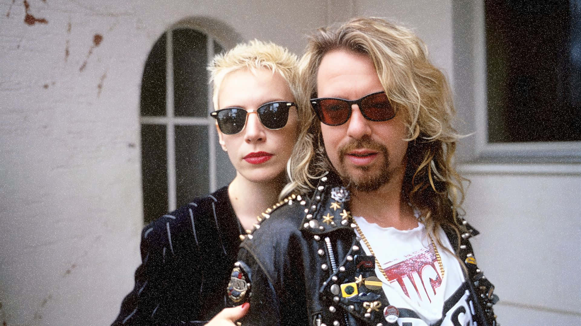 Eurythmics, blonde hair, sunglasses, Full HD Desktop Wallpaper
