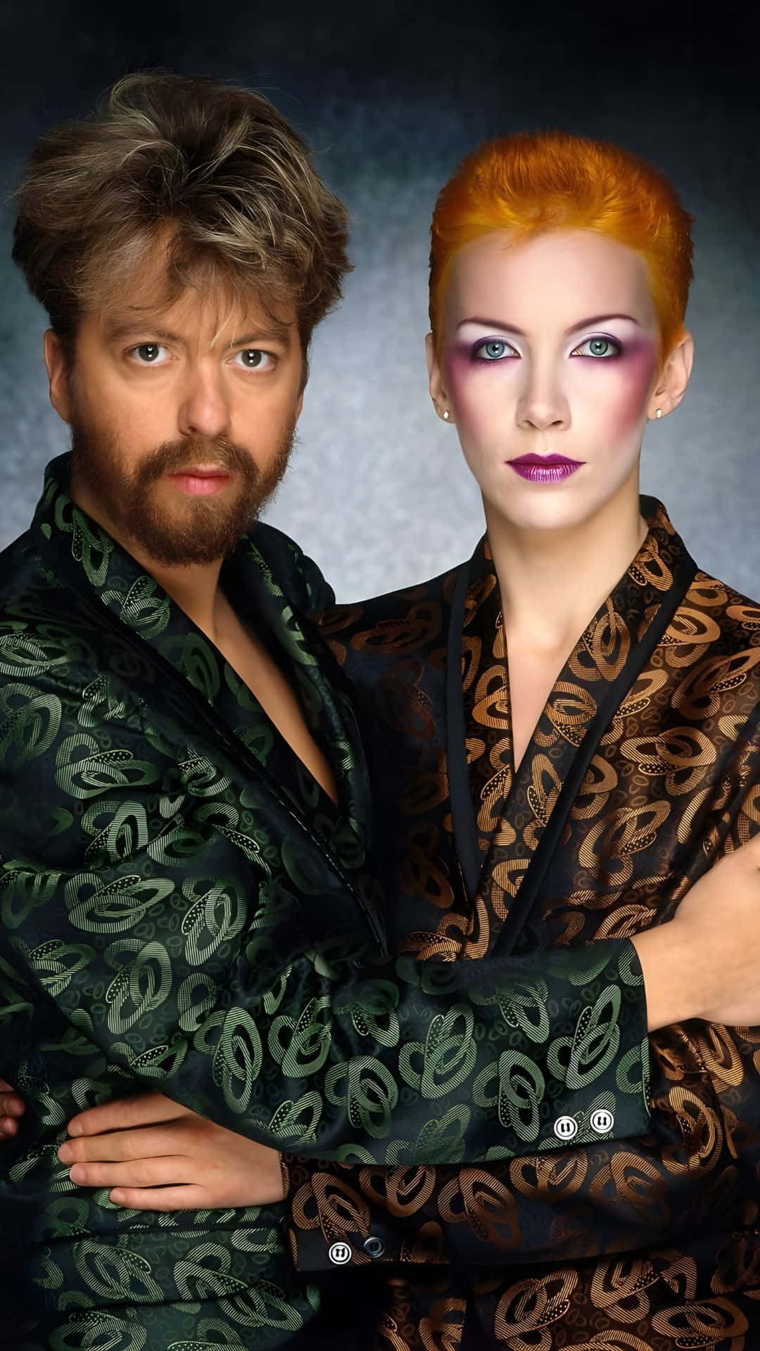 Eurythmics, tousled hair, beard, Full HD Phone Wallpaper