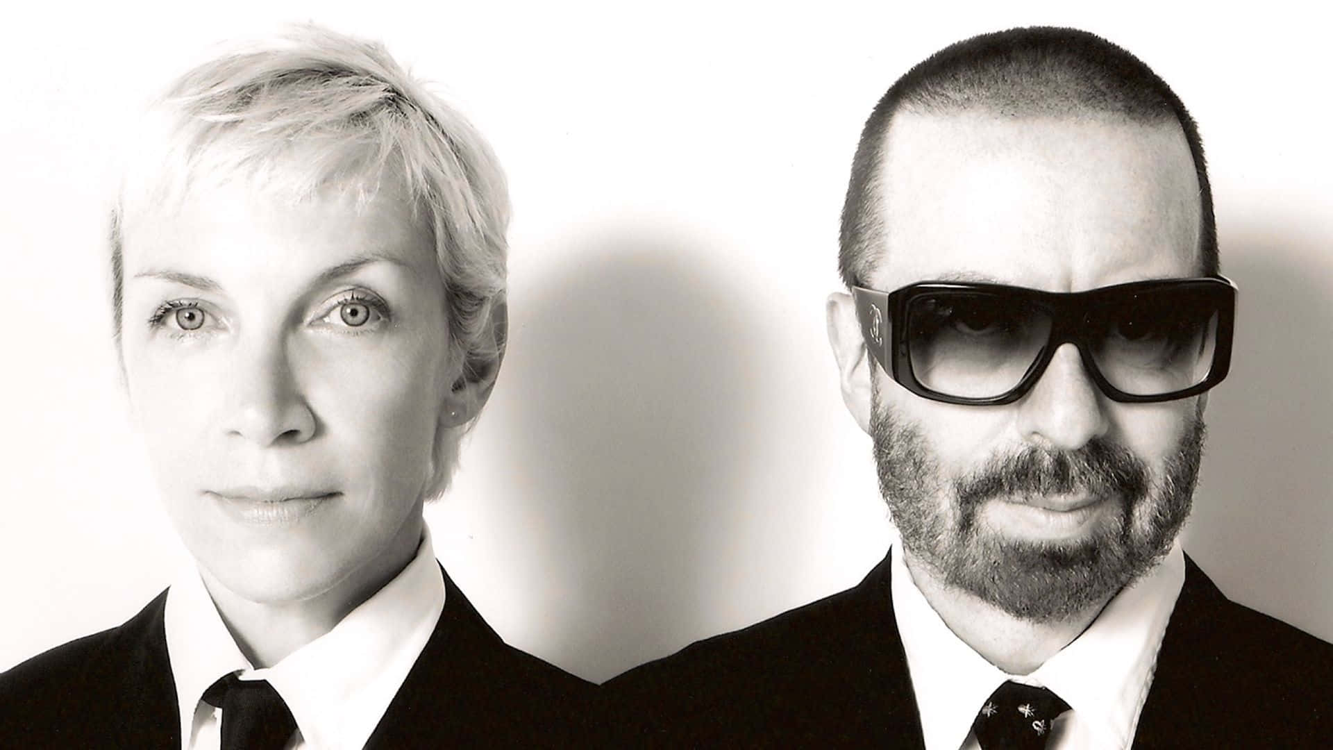 Eurythmics, short blonde hair, beard, Full HD Desktop Wallpaper