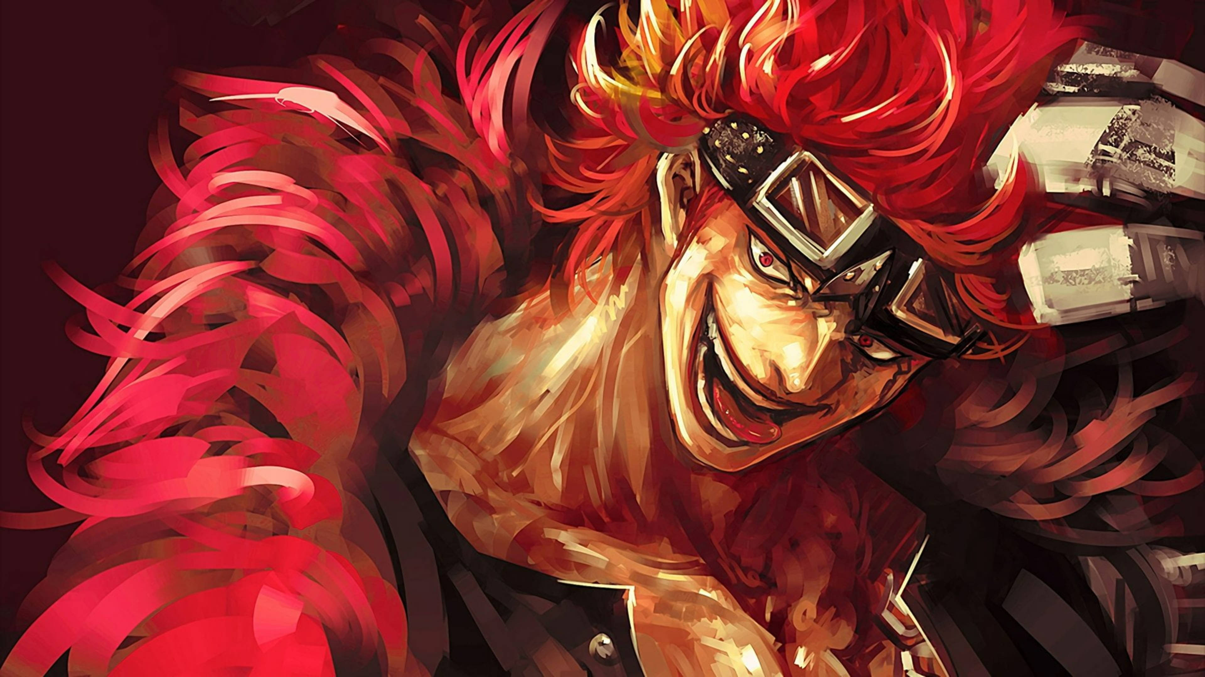 Eustass Kid, fiery-haired, goggles, 4K Desktop Wallpaper