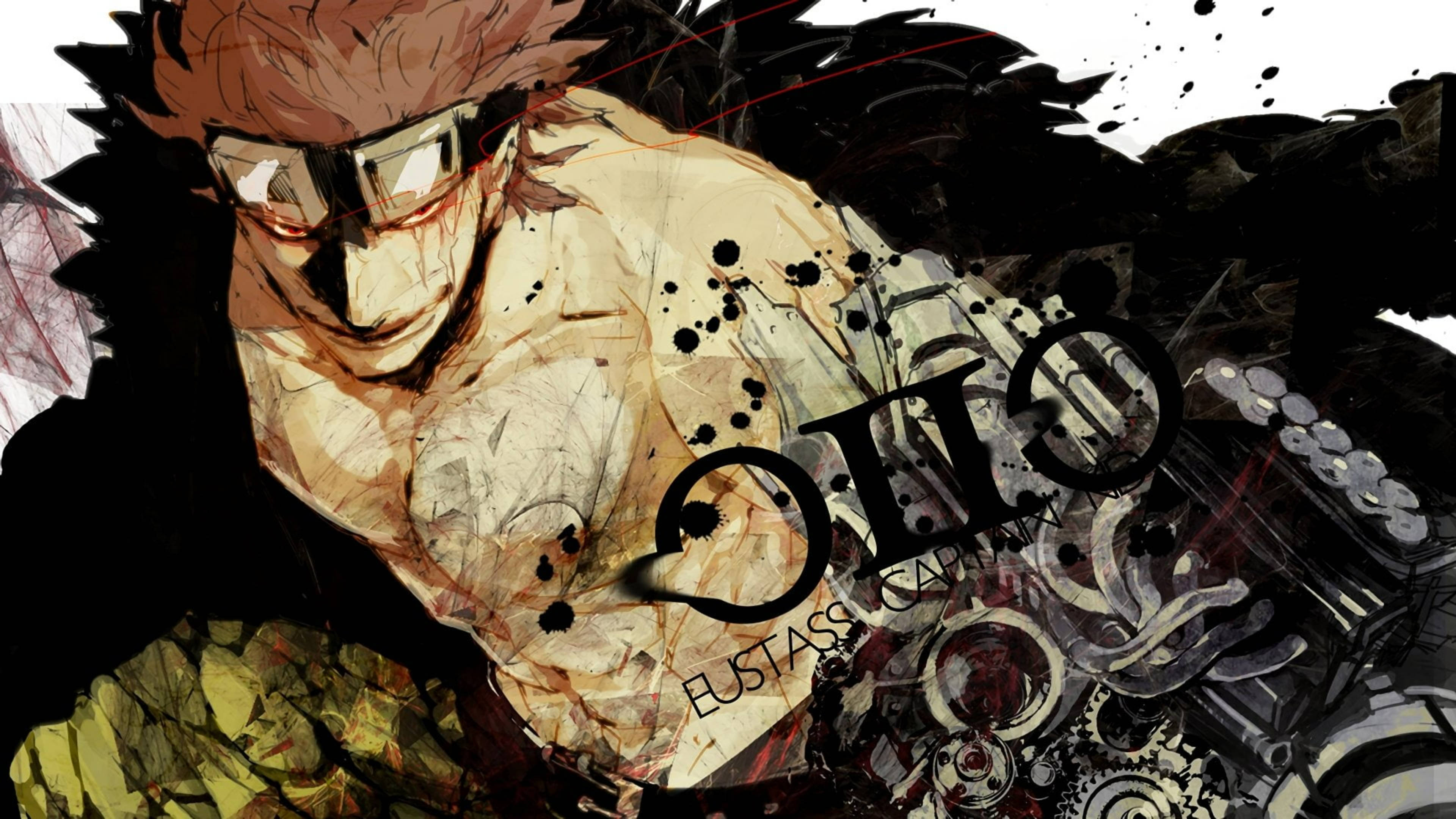 Eustass Kid, smudge art, spiky hair, 4K Desktop Wallpaper