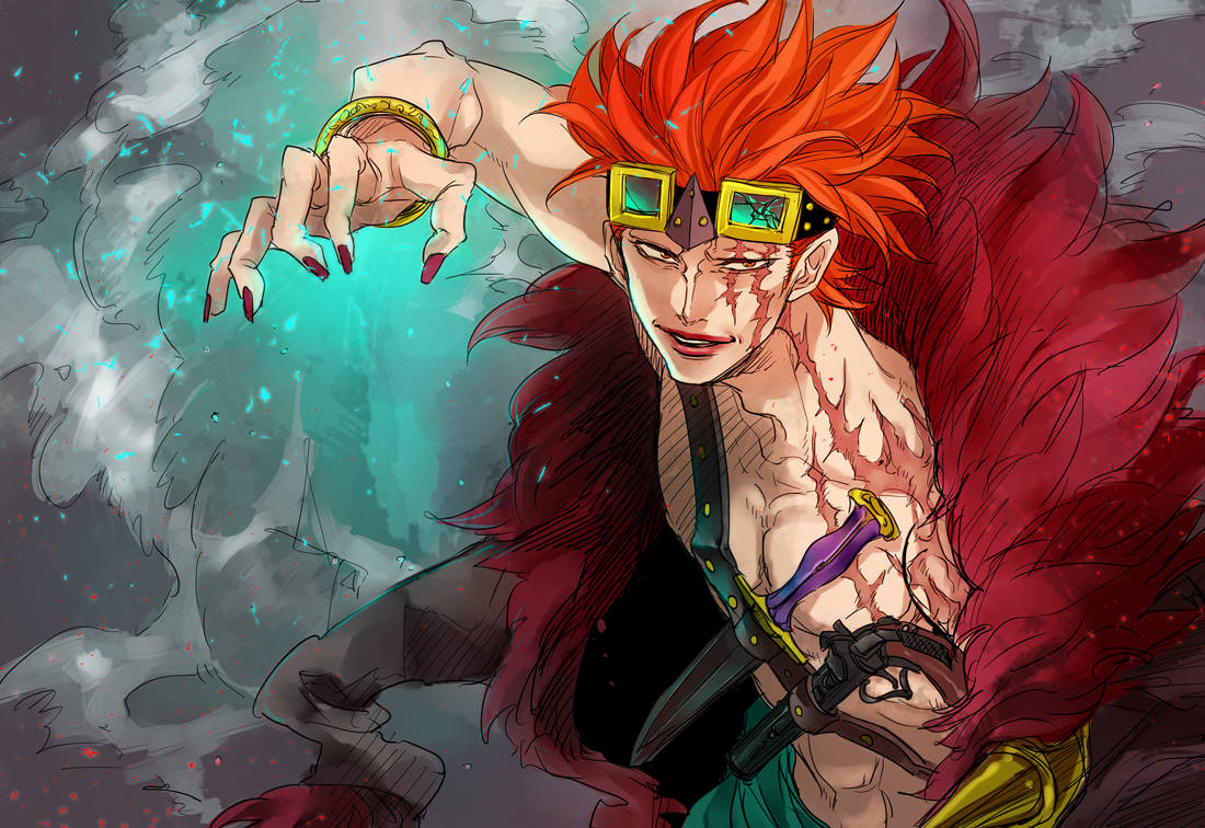 Eustass Kid, spiky red hair, goggles, SD Desktop Wallpaper