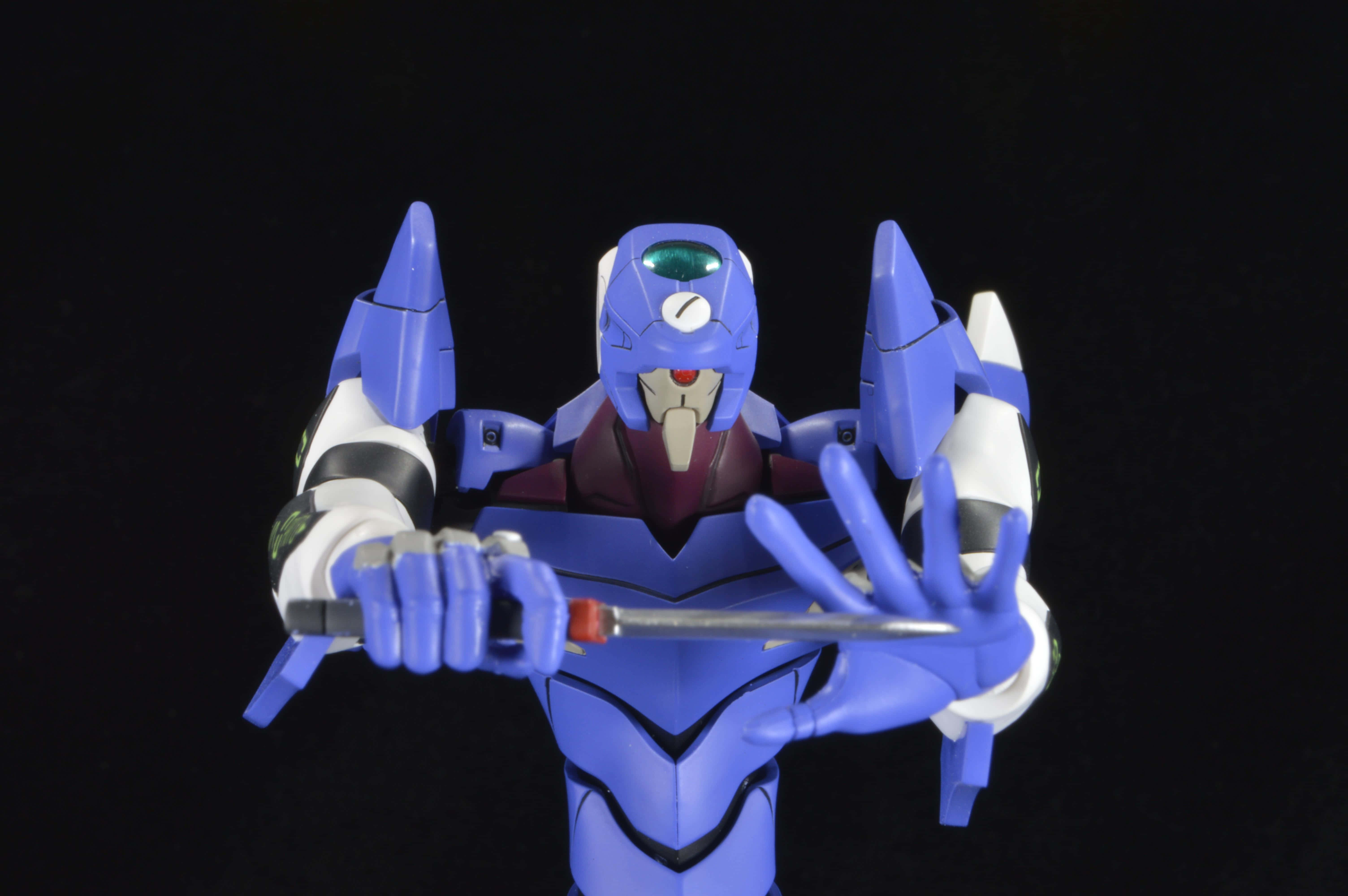 Eva-00, blue and white robot, sword, 5K Desktop Wallpaper