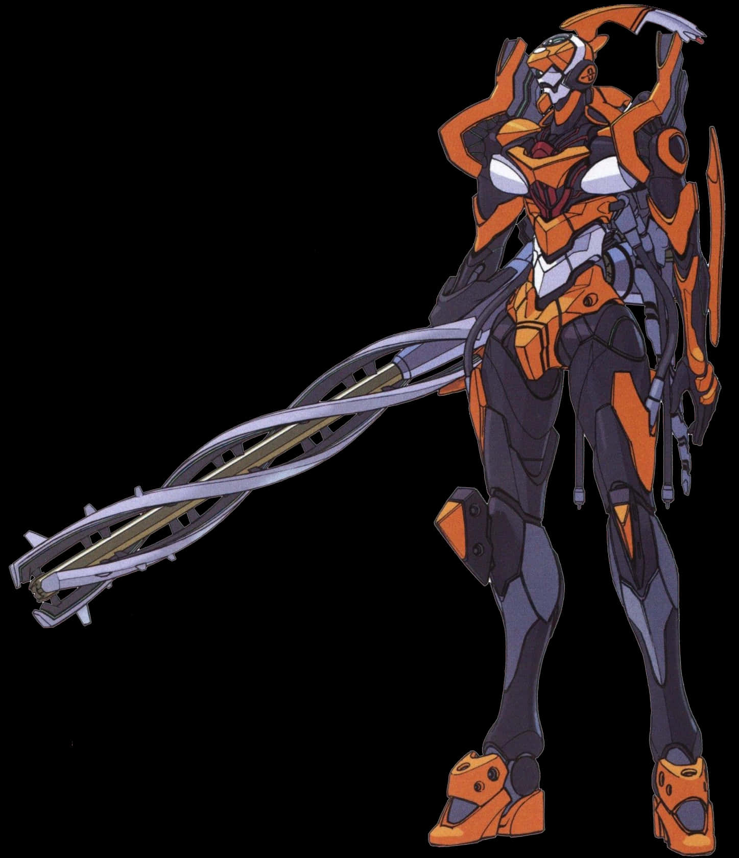 Eva-00, orange, black, HD Phone Wallpaper