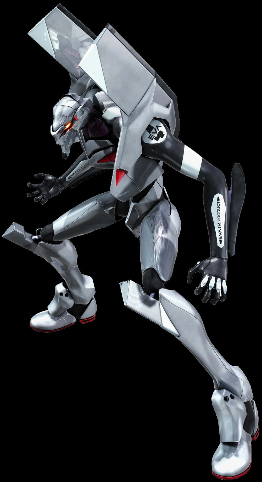 Eva-04, sleek silver, biomechanical giant, HD Phone Wallpaper