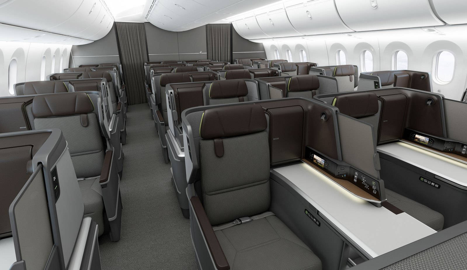 Eva Air, business class seats, privacy dividers, HD Desktop Wallpaper