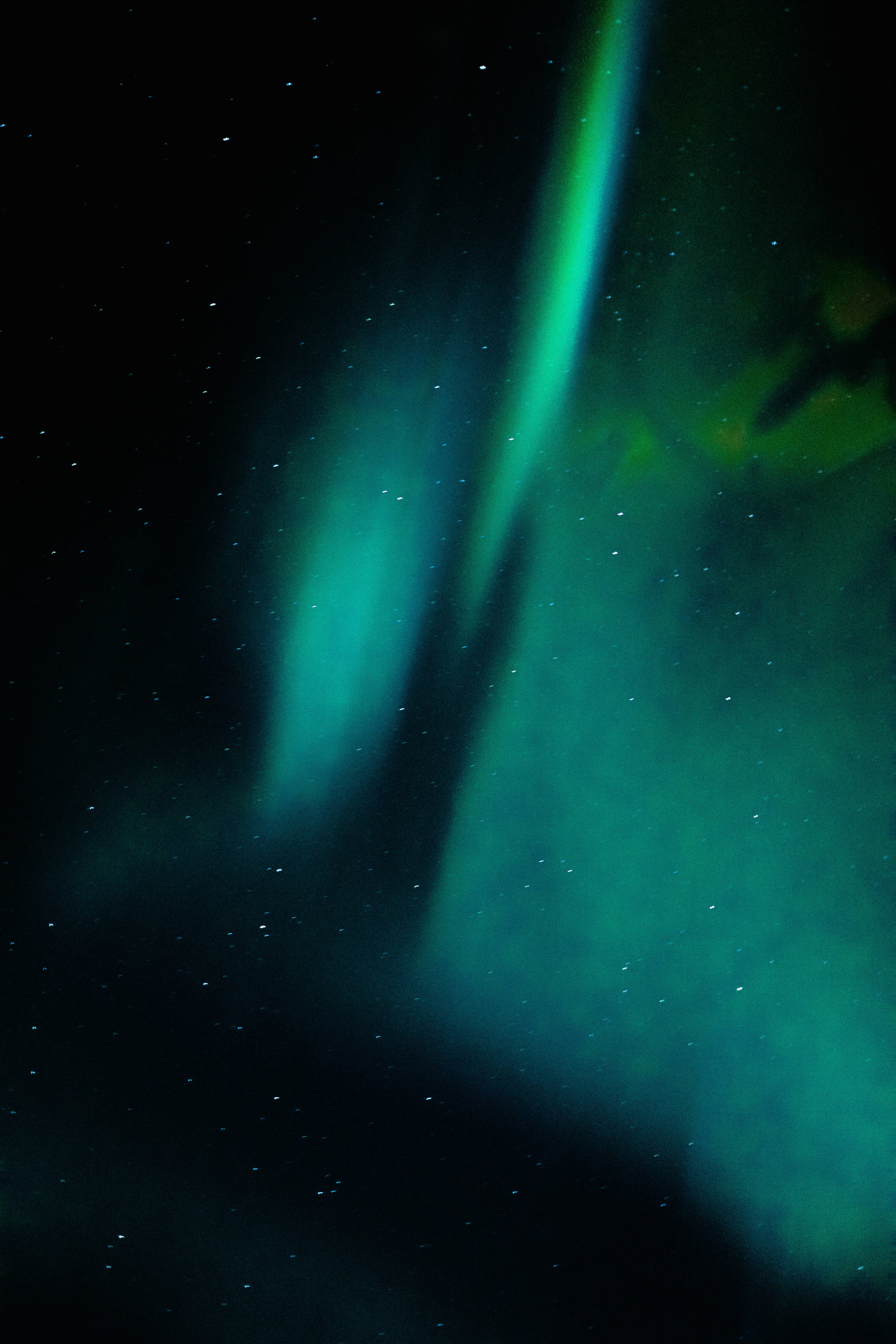 Green Space, aurora borealis, starry night sky, 5K Phone Wallpaper