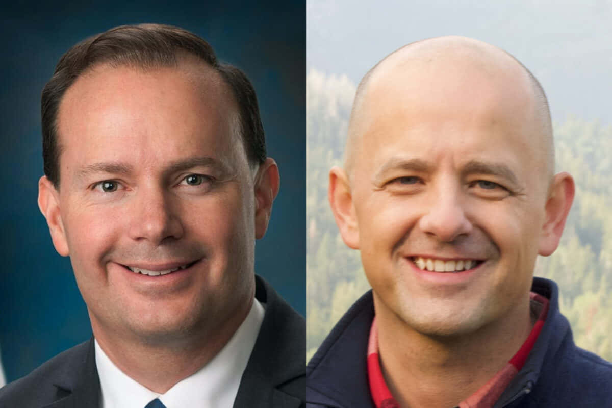 Evan Mcmullin, suit, blue backdrop, SD Desktop Wallpaper