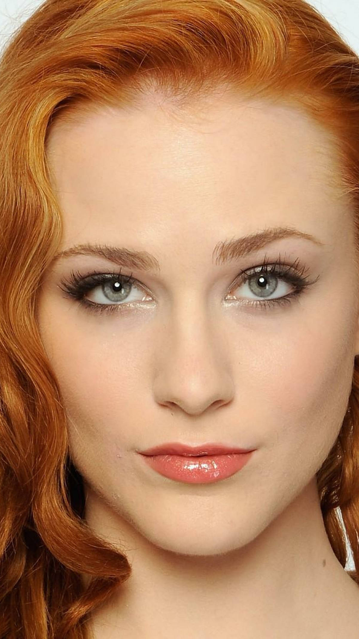 Evan Rachel Wood, red hair, green eyes, Full HD Phone Wallpaper