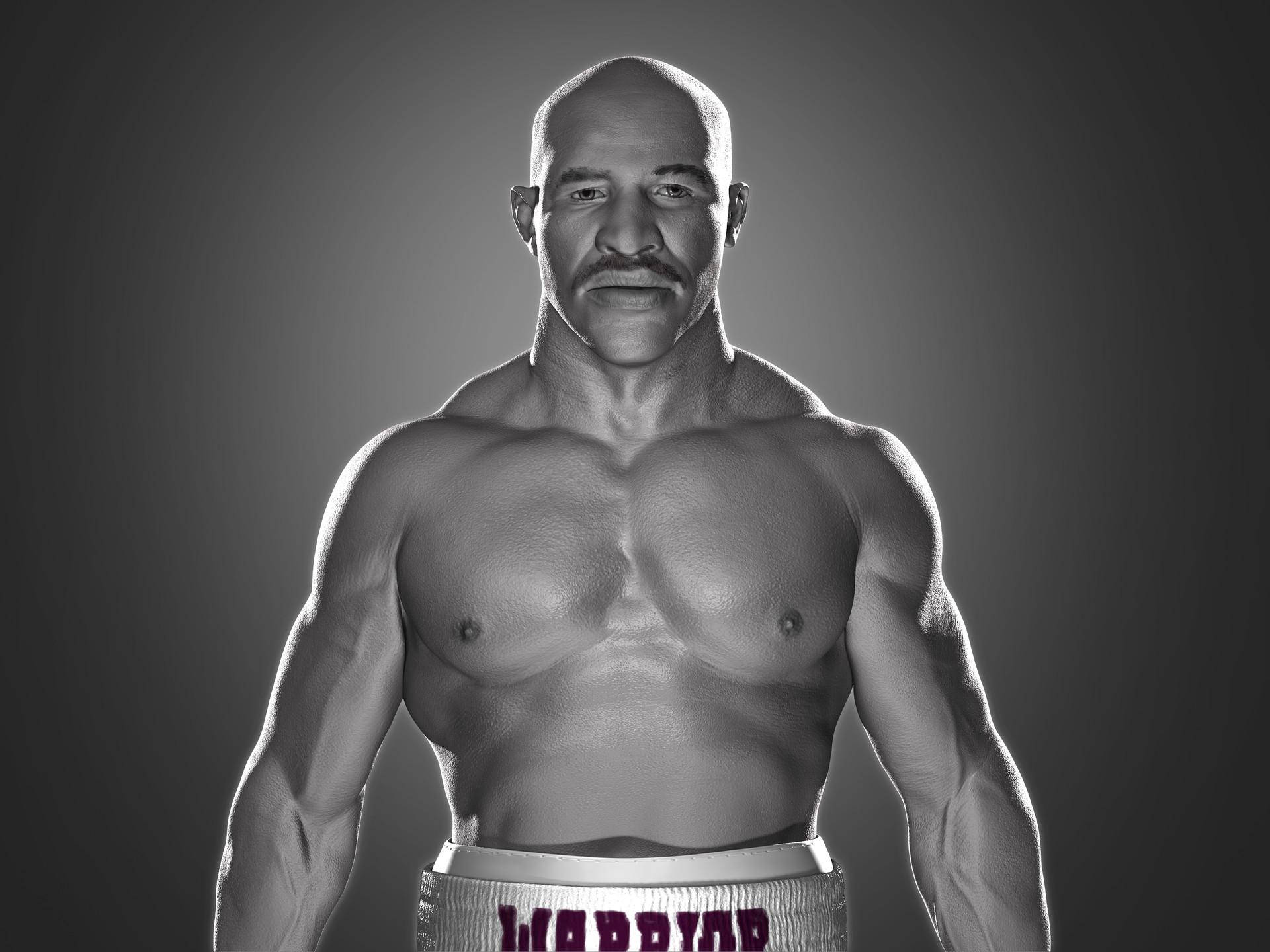Evander Holyfield, boxer, bald man, Full HD Desktop Wallpaper