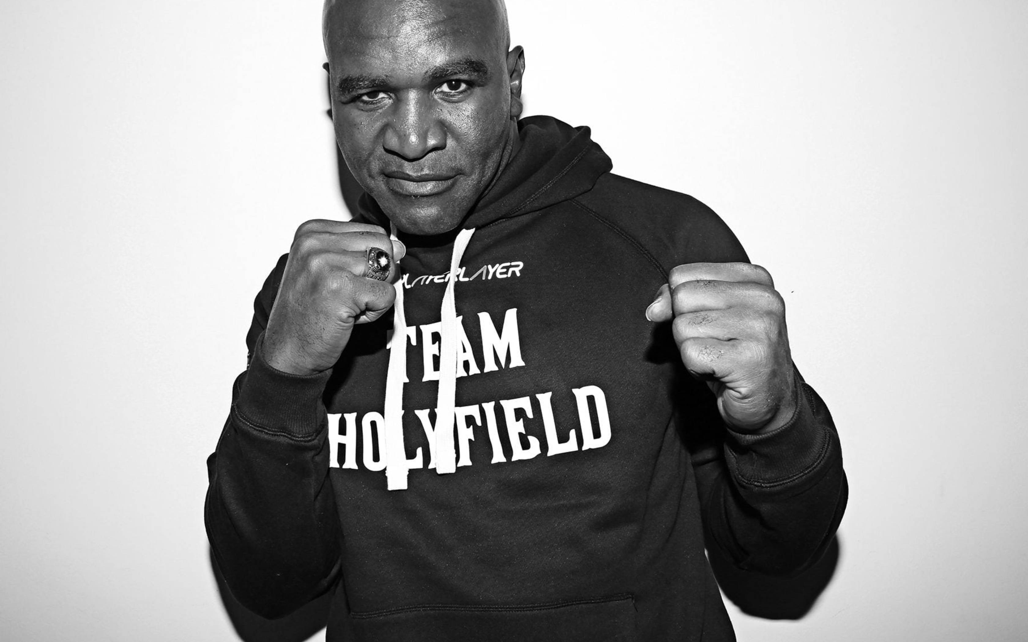 Evander Holyfield, boxer, hoodie, 2K Desktop Wallpaper