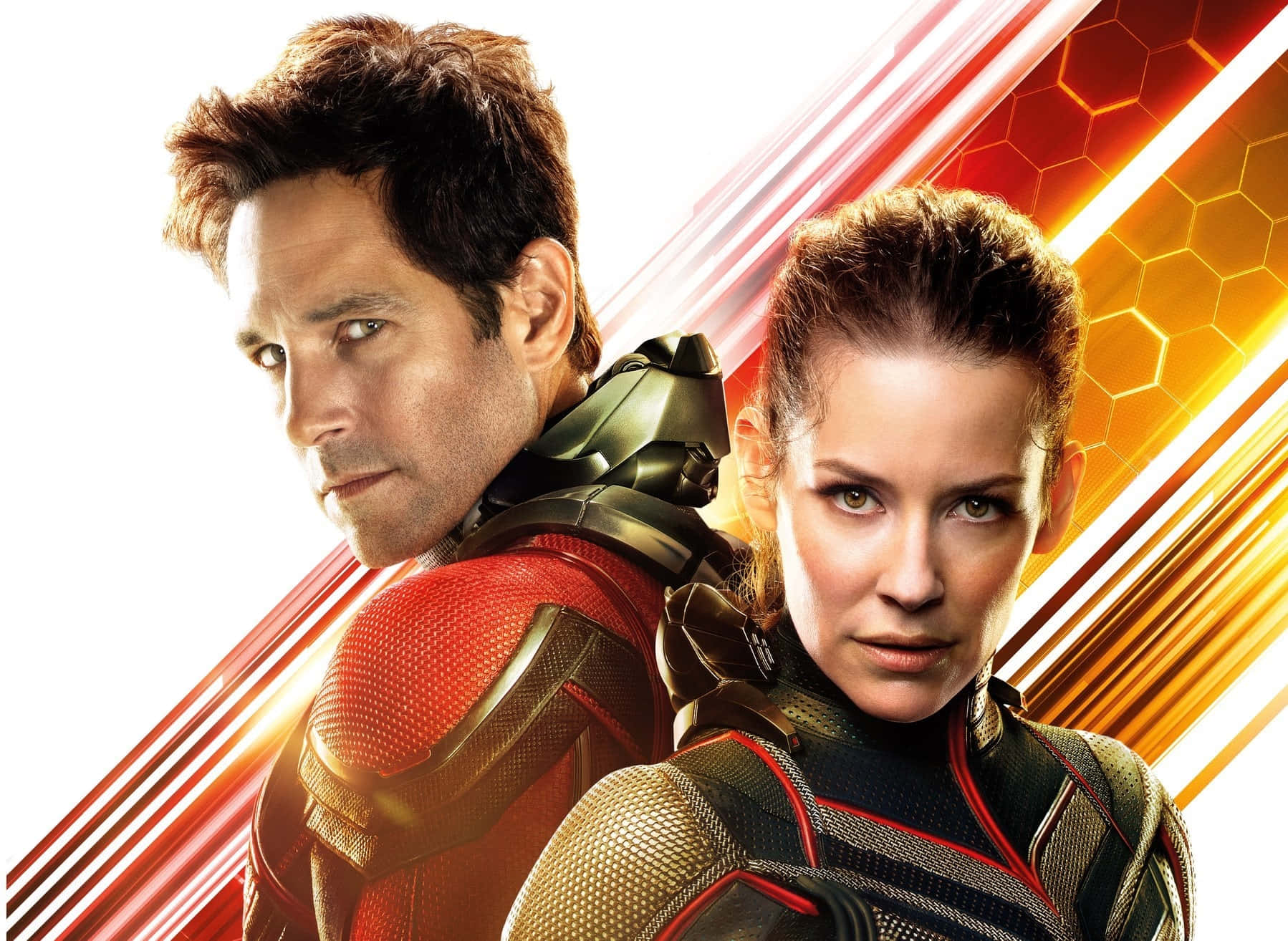 ant man and the wasp, evangeline lilly, red and gold suits, HD Desktop Wallpaper
